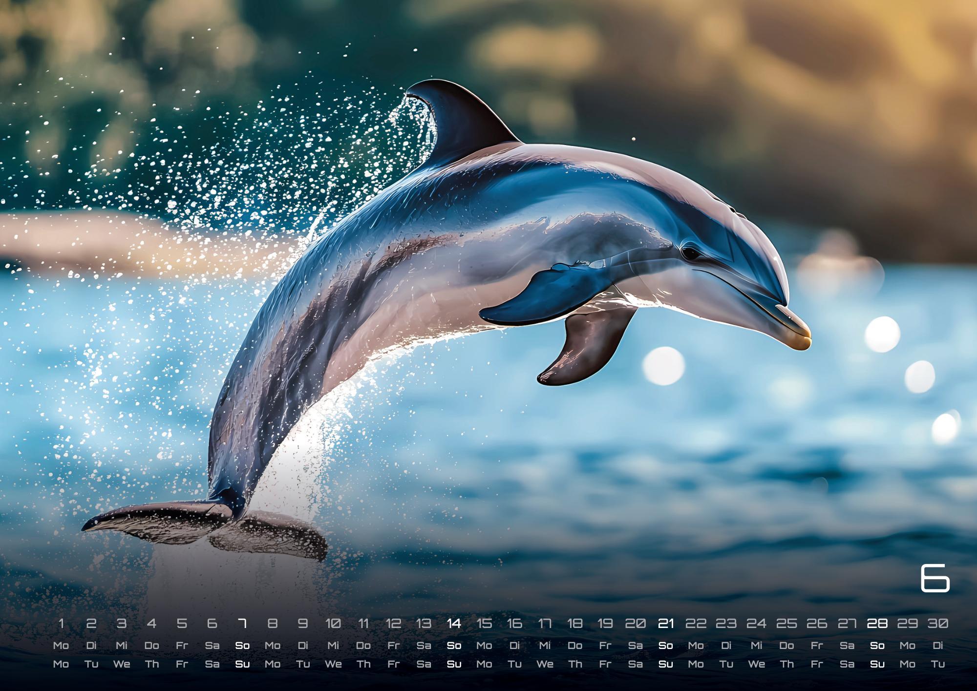 Beispielinhalt (Bild) Sealife - verborgene Tiefen - 2026 - Kalender DIN A2