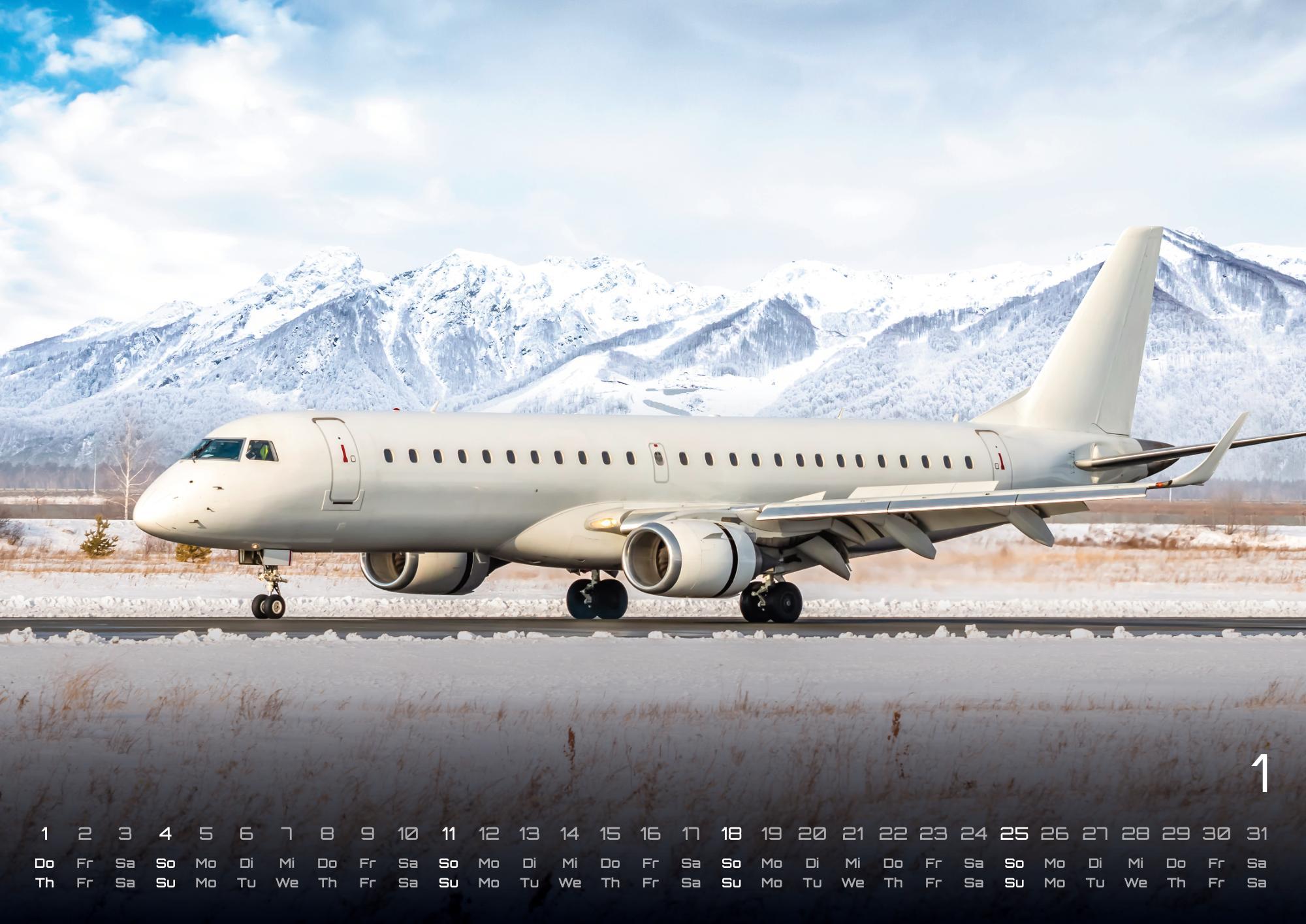 Beispielinhalt (Bild) Planes - Über den Wolken - Flugzeuge - 2026 - Kalender DIN A3