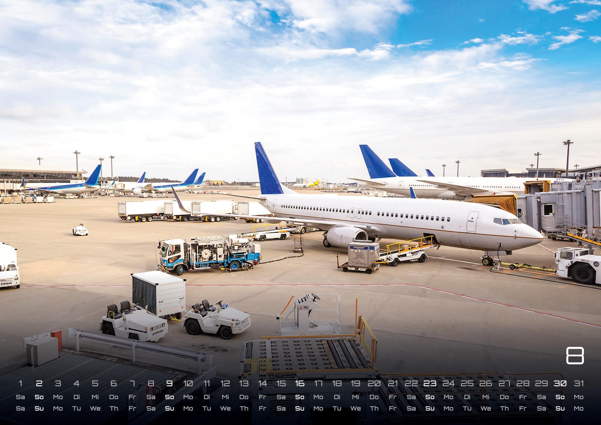 Beispielinhalt (Bild) Planes - Über den Wolken - Flugzeuge - 2026 - Kalender DIN A3