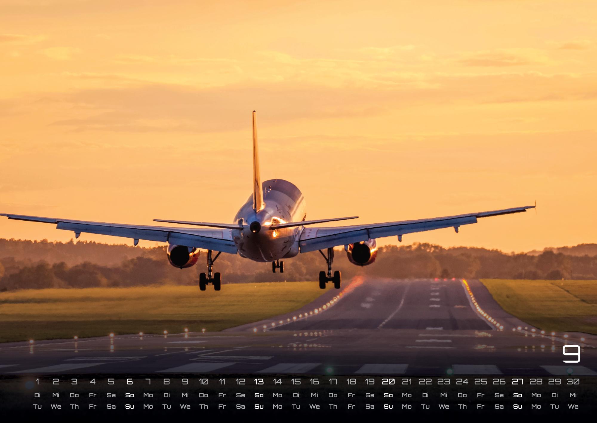 Beispielinhalt (Bild) Planes - Über den Wolken - Flugzeuge - 2026 - Kalender DIN A3