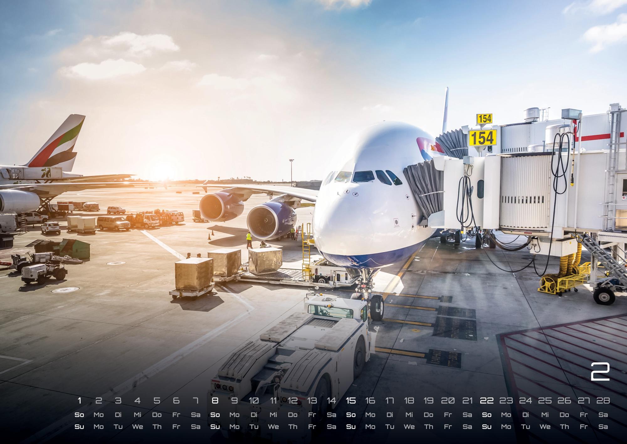 Beispielinhalt (Bild) Planes - Über den Wolken - Flugzeuge - 2026 - Kalender DIN A3