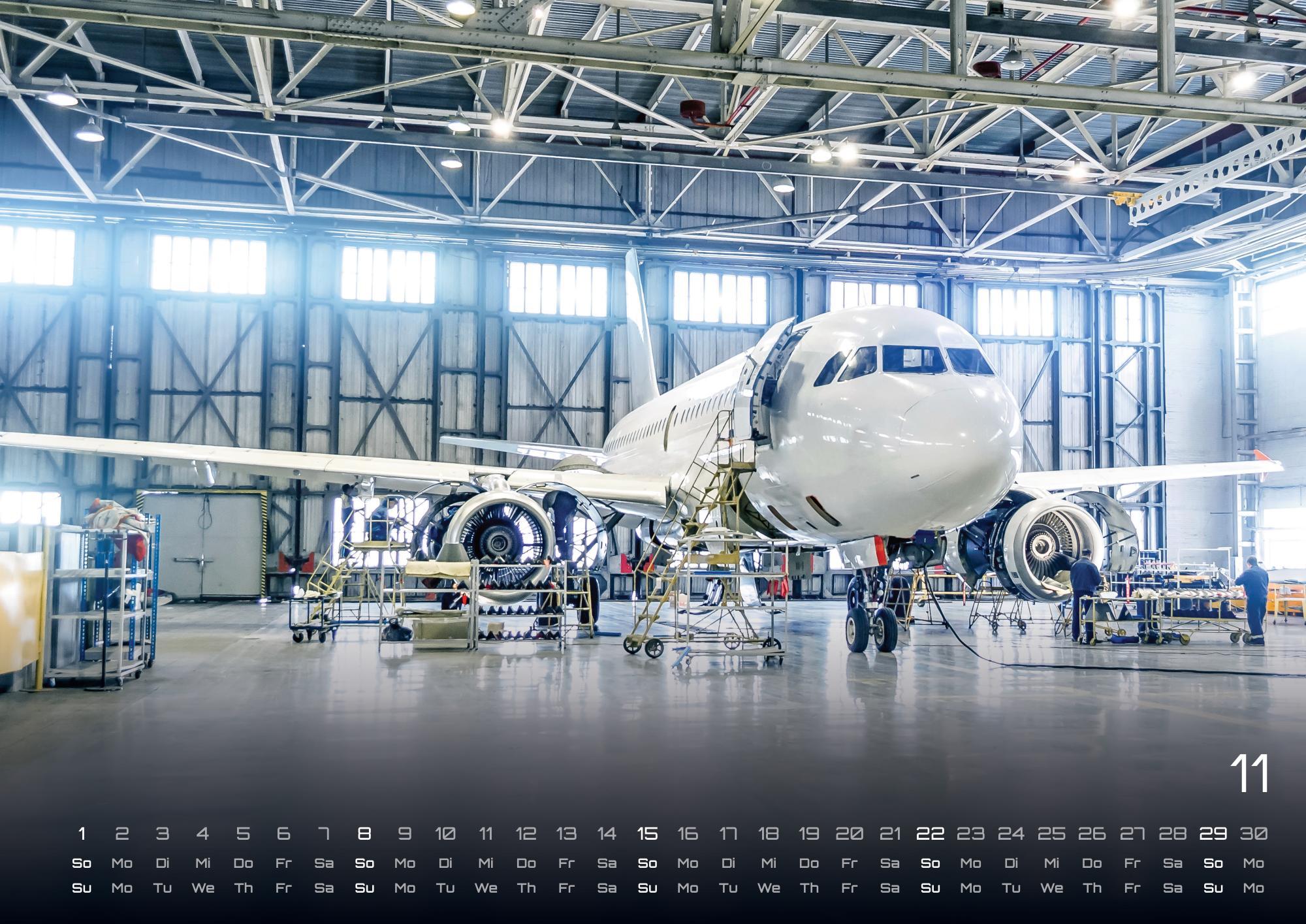 Beispielinhalt (Bild) Planes - Über den Wolken - Flugzeuge - 2026 - Kalender DIN A3