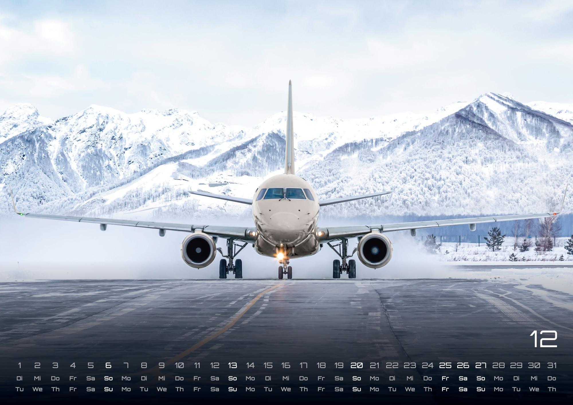 Beispielinhalt (Bild) Planes - Über den Wolken - Flugzeuge - 2026 - Kalender DIN A3