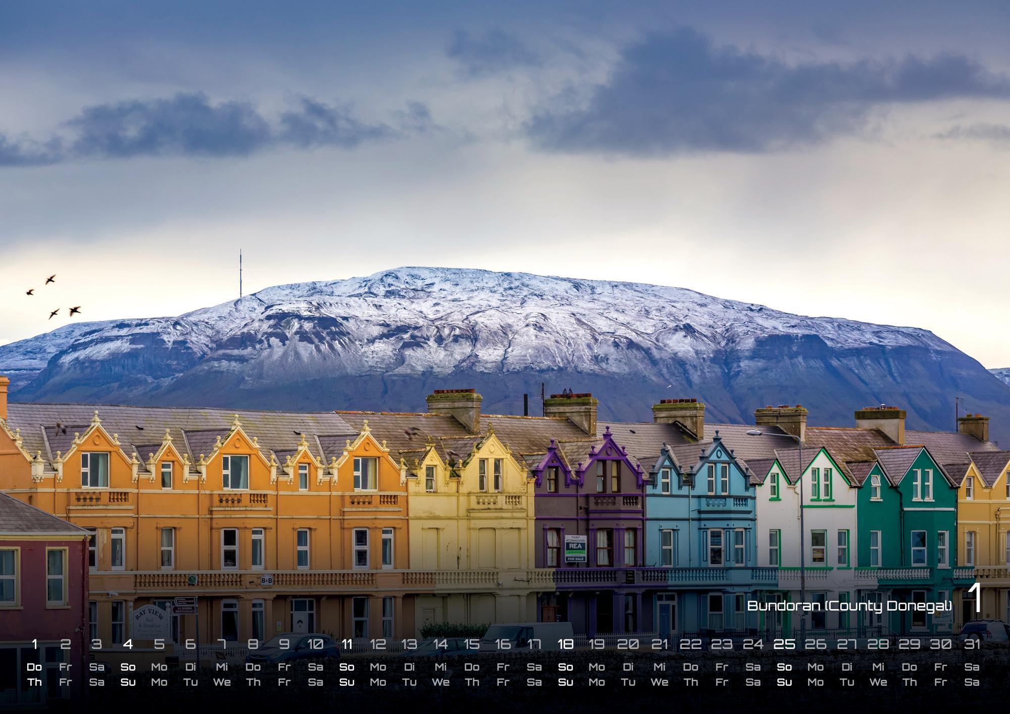 Beispielinhalt (Bild) Irland - Die grüne Insel - 2026 - Kalender DIN A3