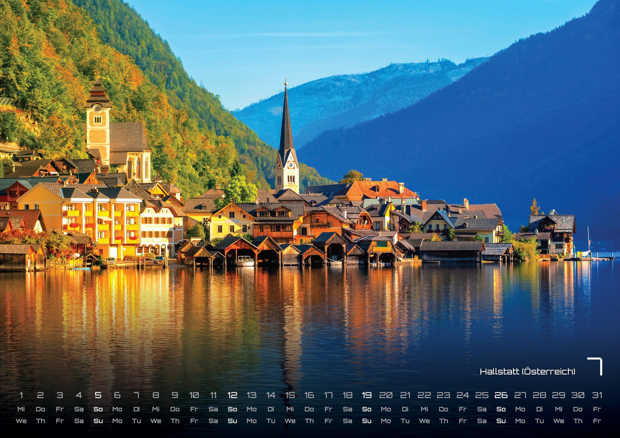 Beispielinhalt (Bild) Die Alpen - dem Himmel so nah - 2026 - Kalender DIN A3