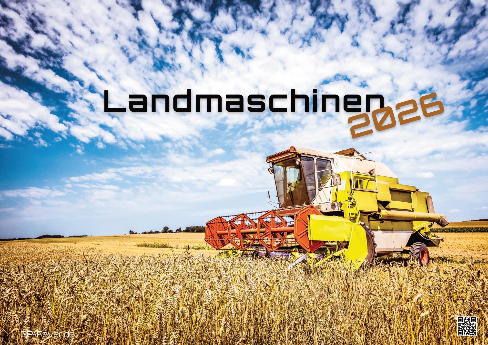 Vorderes Coverbild Landmaschinen - Traktor - 2026 - Kalender DIN A3