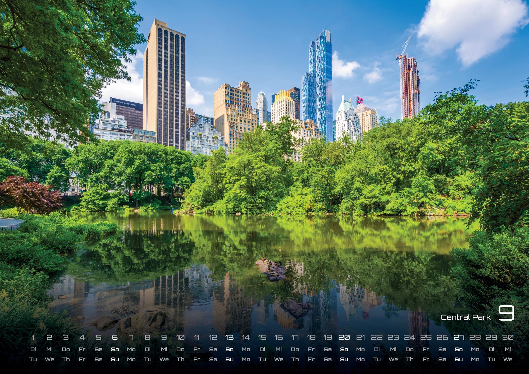 Beispielinhalt (Bild) New York - die Stadt, die niemals schläft - 2026 - Kalender DIN A2