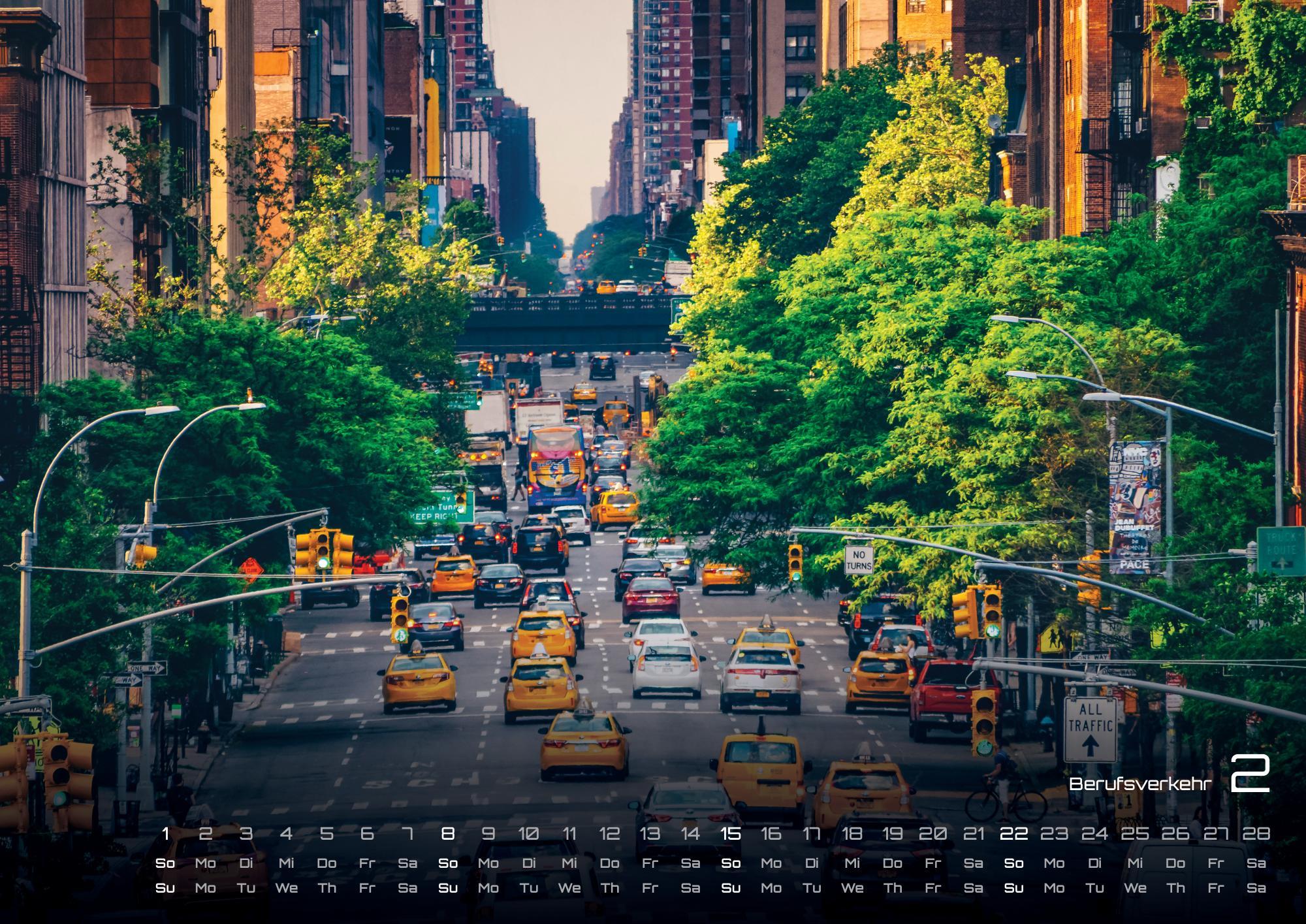 Beispielinhalt (Bild) New York - die Stadt, die niemals schläft - 2026 - Kalender DIN A2