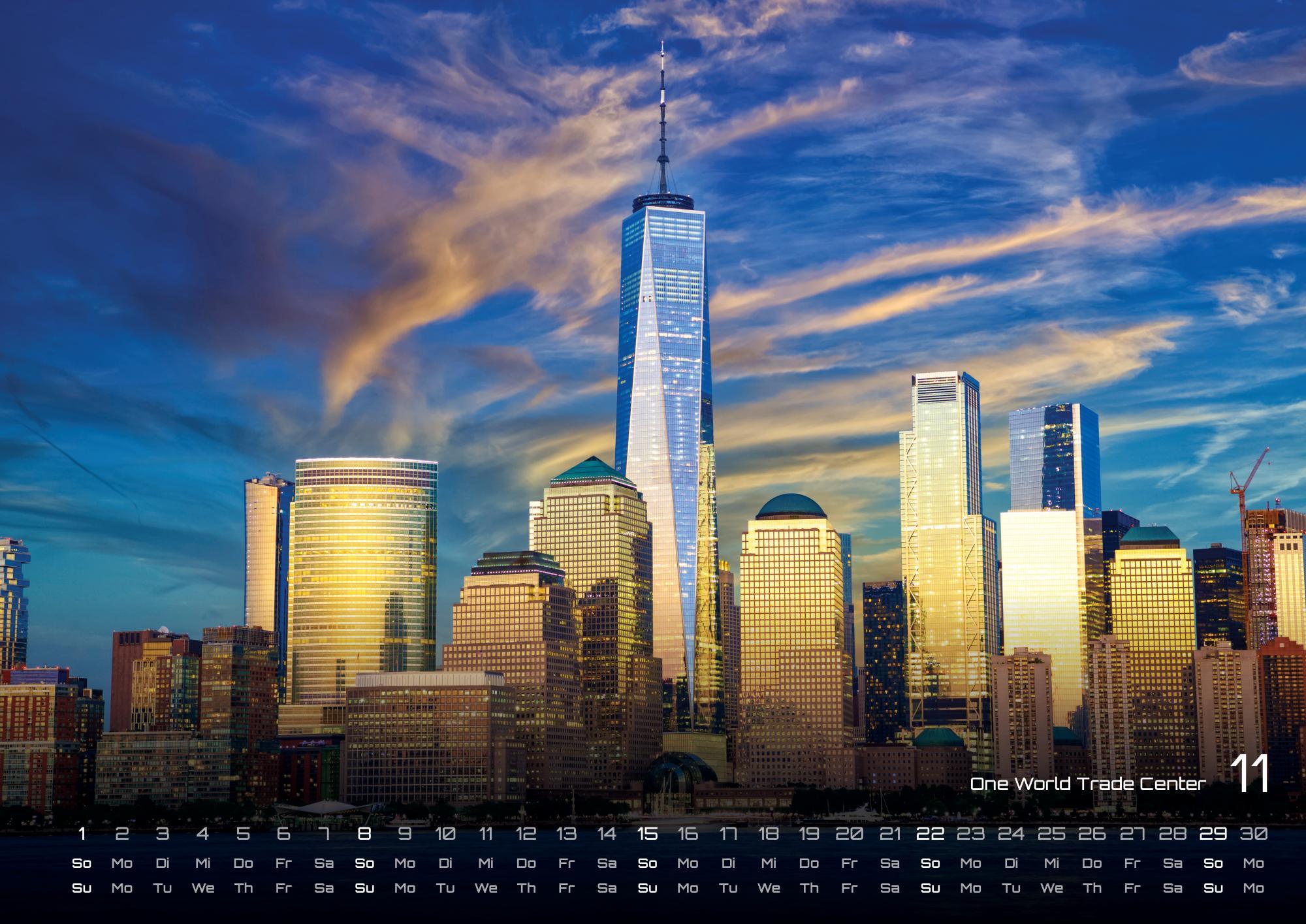 Beispielinhalt (Bild) New York - die Stadt, die niemals schläft - 2026 - Kalender DIN A2