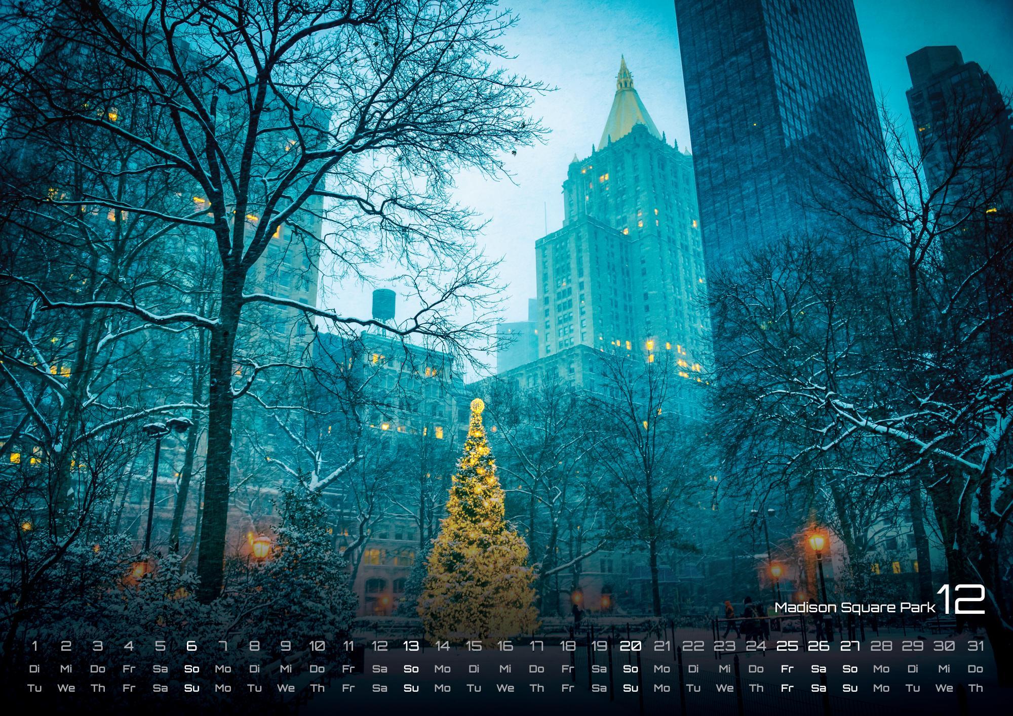 Beispielinhalt (Bild) New York - die Stadt, die niemals schläft - 2026 - Kalender DIN A2