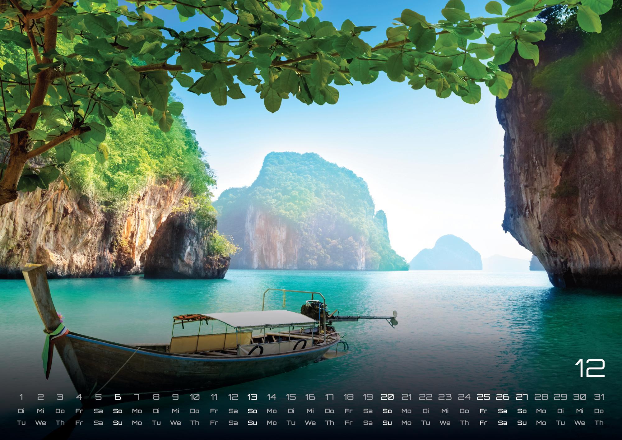 Beispielinhalt (Bild) Thailand - Land of Smiles - 2026 - Kalender DIN A3