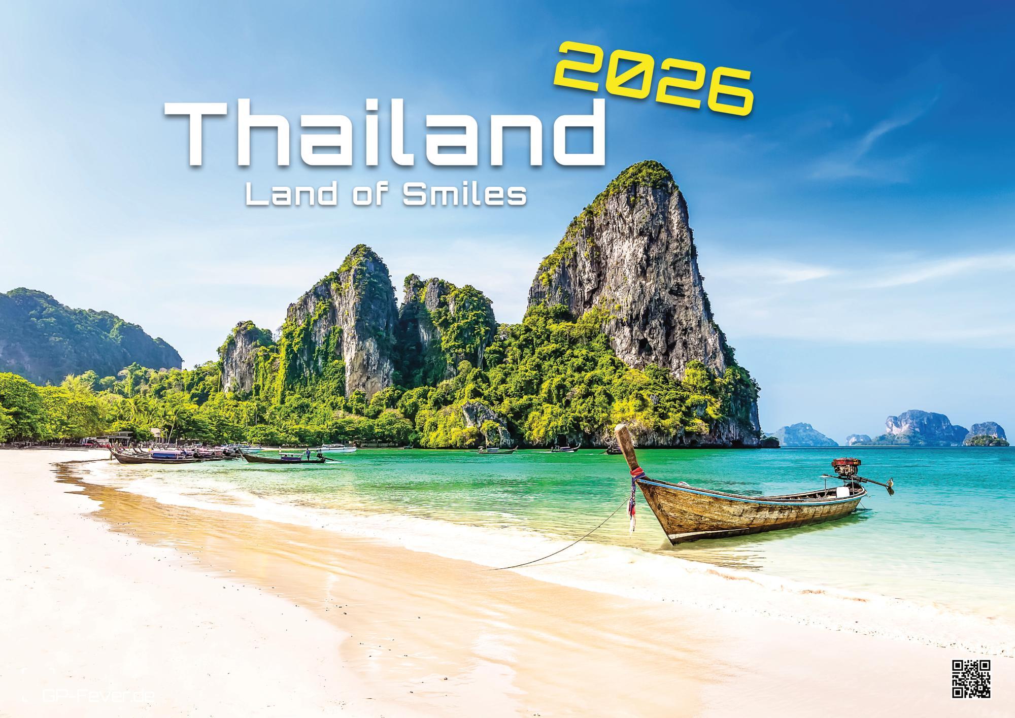 Vorderes Coverbild Thailand - Land of Smiles - 2026 - Kalender DIN A3