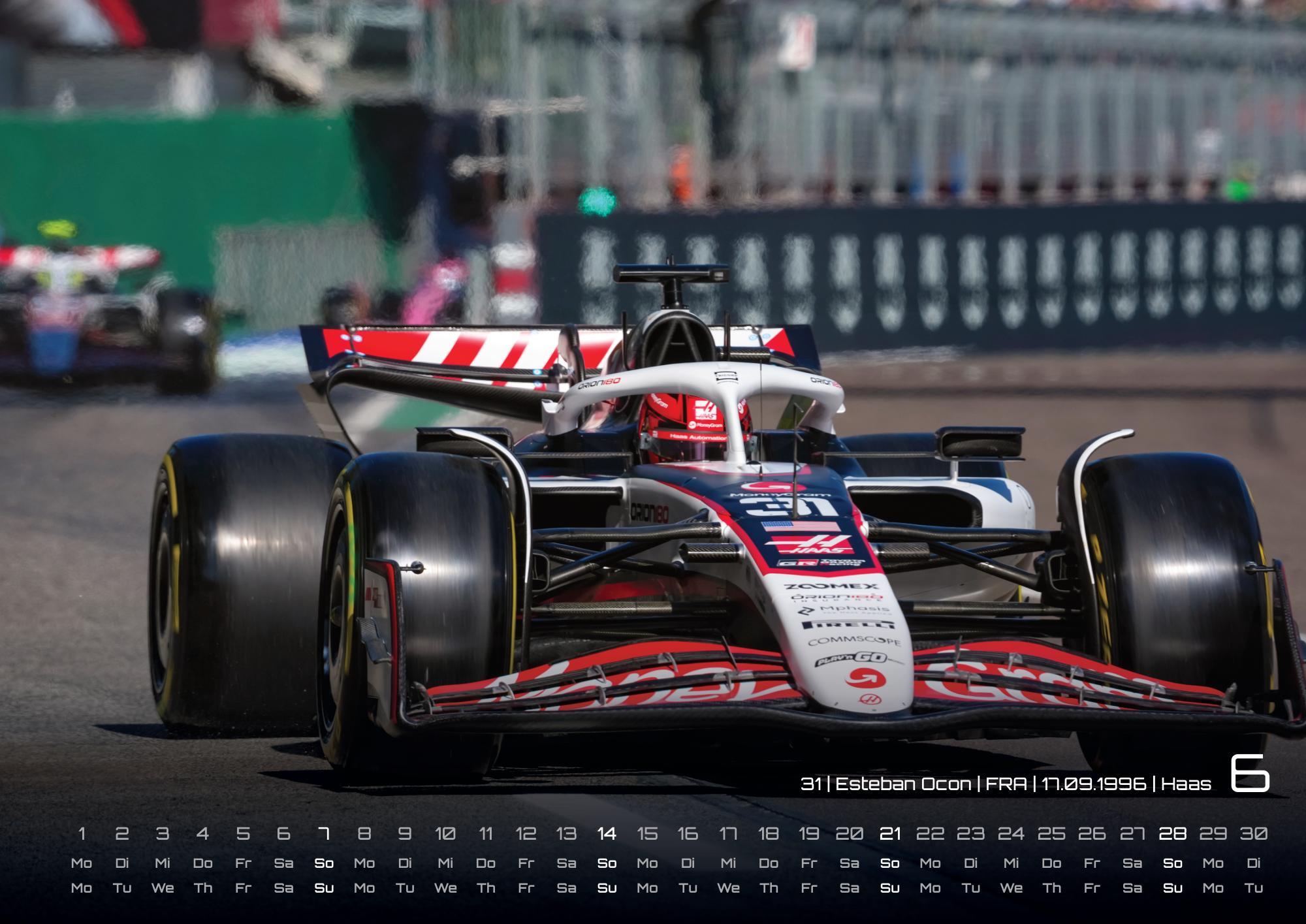 Beispielinhalt (Bild) Formel 1 - Grand Prix - 2026 - F1 Kalender DIN A3