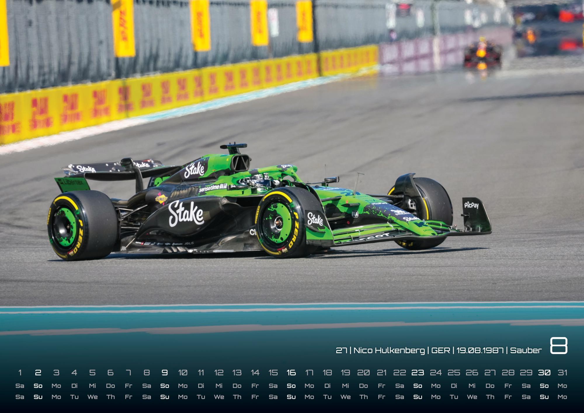 Beispielinhalt (Bild) Formel 1 - Grand Prix - 2026 - F1 Kalender DIN A3