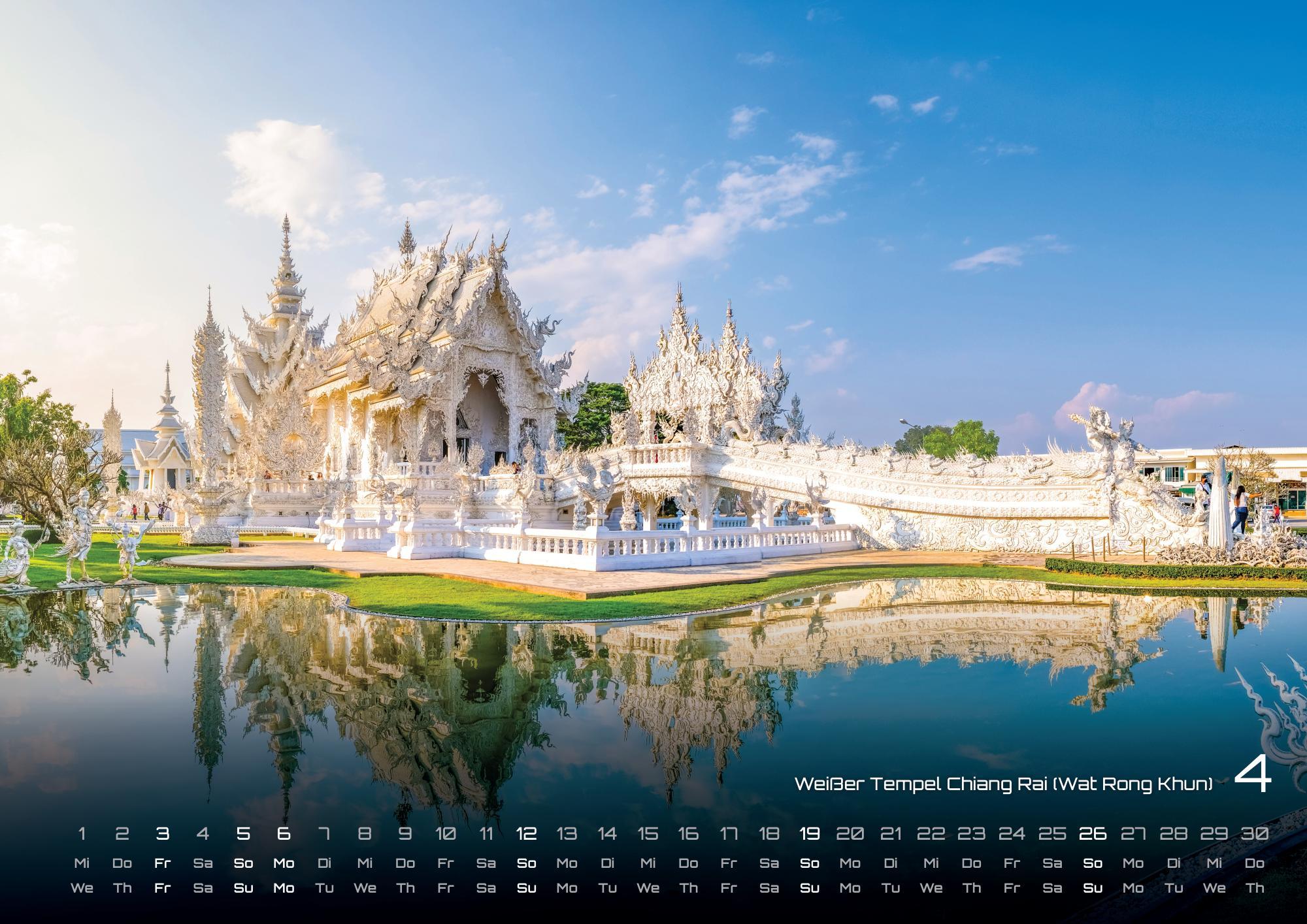 Beispielinhalt (Bild) Thailand - Land of Smiles - 2026 - Kalender DIN A2