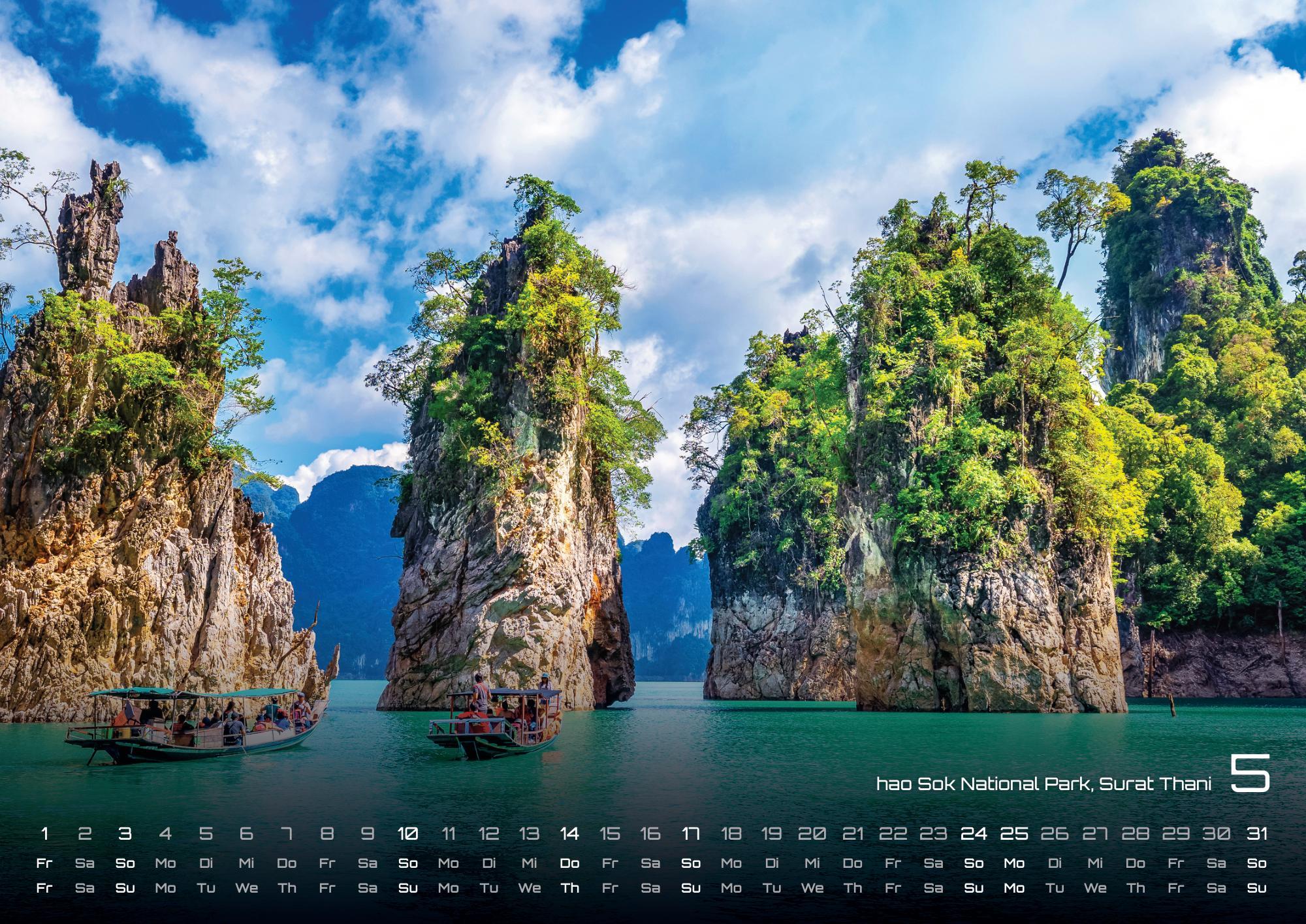 Beispielinhalt (Bild) Thailand - Land of Smiles - 2026 - Kalender DIN A2