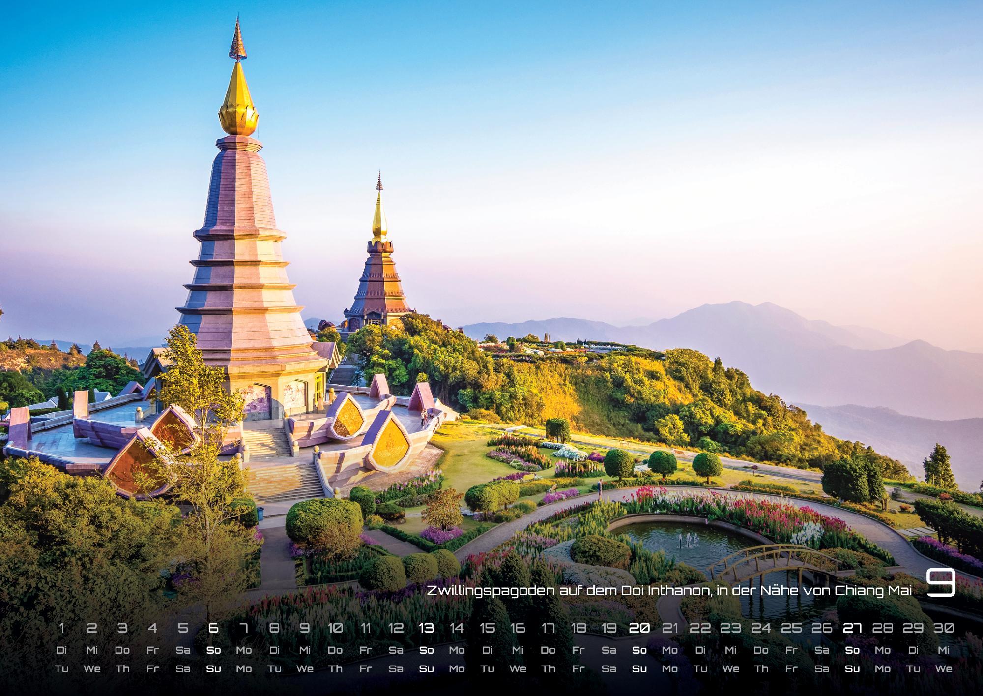 Beispielinhalt (Bild) Thailand - Land of Smiles - 2026 - Kalender DIN A2