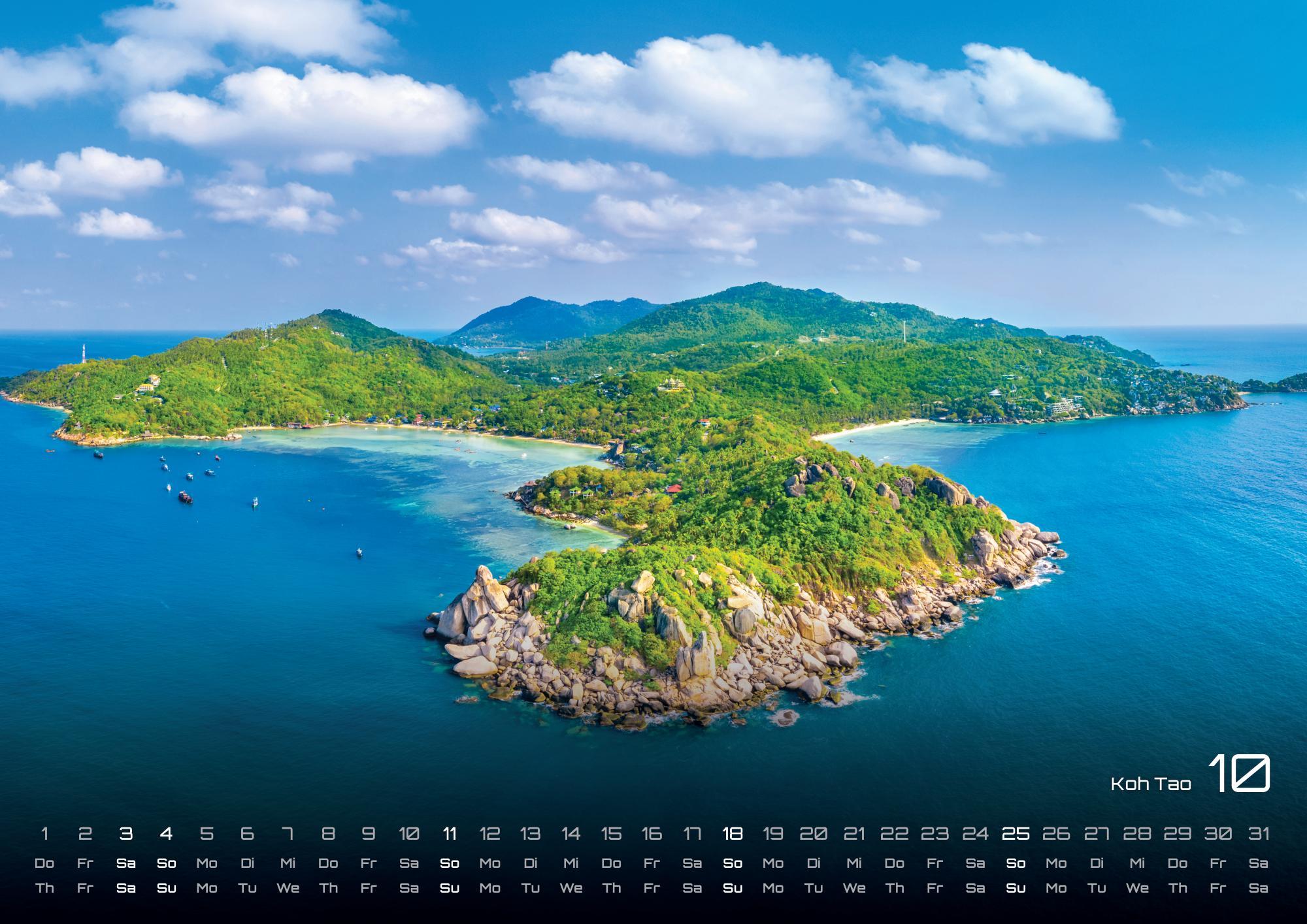 Beispielinhalt (Bild) Thailand - Land of Smiles - 2026 - Kalender DIN A2