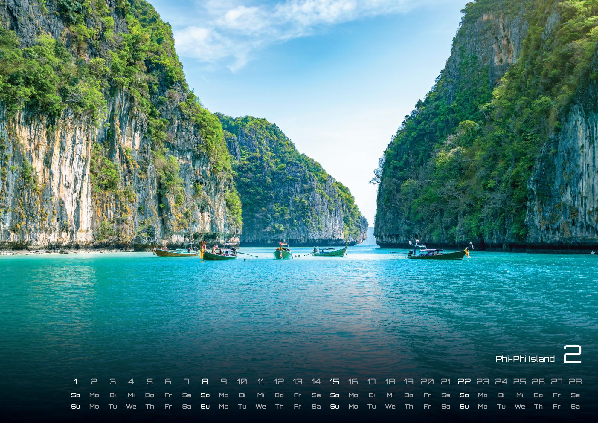 Beispielinhalt (Bild) Thailand - Land of Smiles - 2026 - Kalender DIN A2
