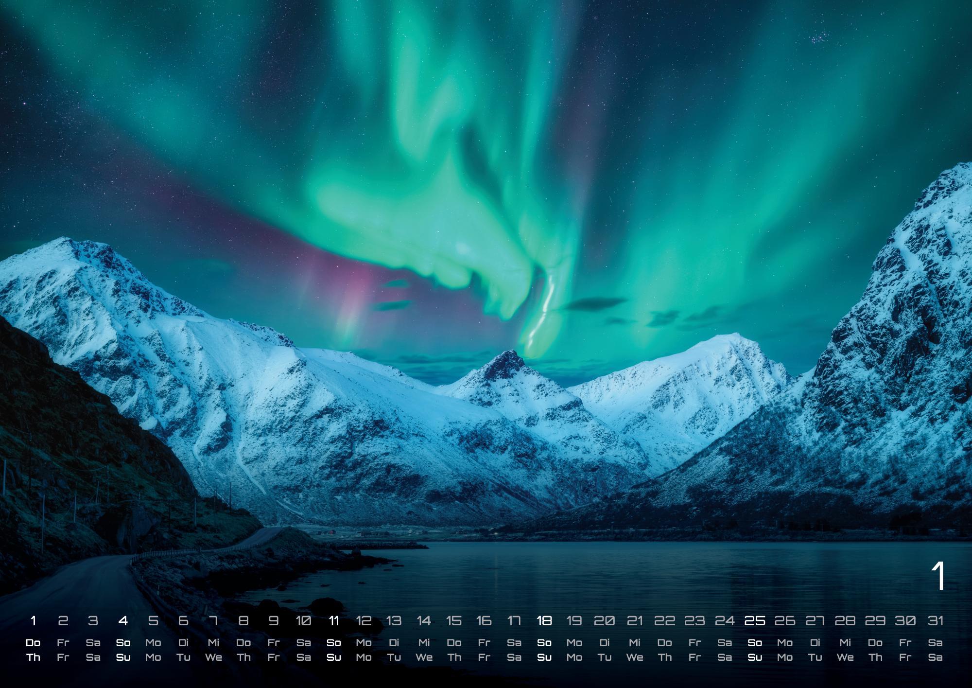 Beispielinhalt (Bild) Moments - wundervolle Momentaufnahmen - 2026 - Kalender DIN A3