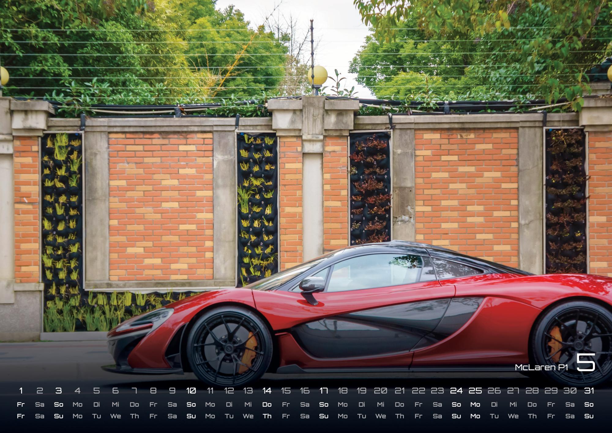 Beispielinhalt (Bild) Sportwagen - PS-Boliden - 2026 - Kalender DIN A3