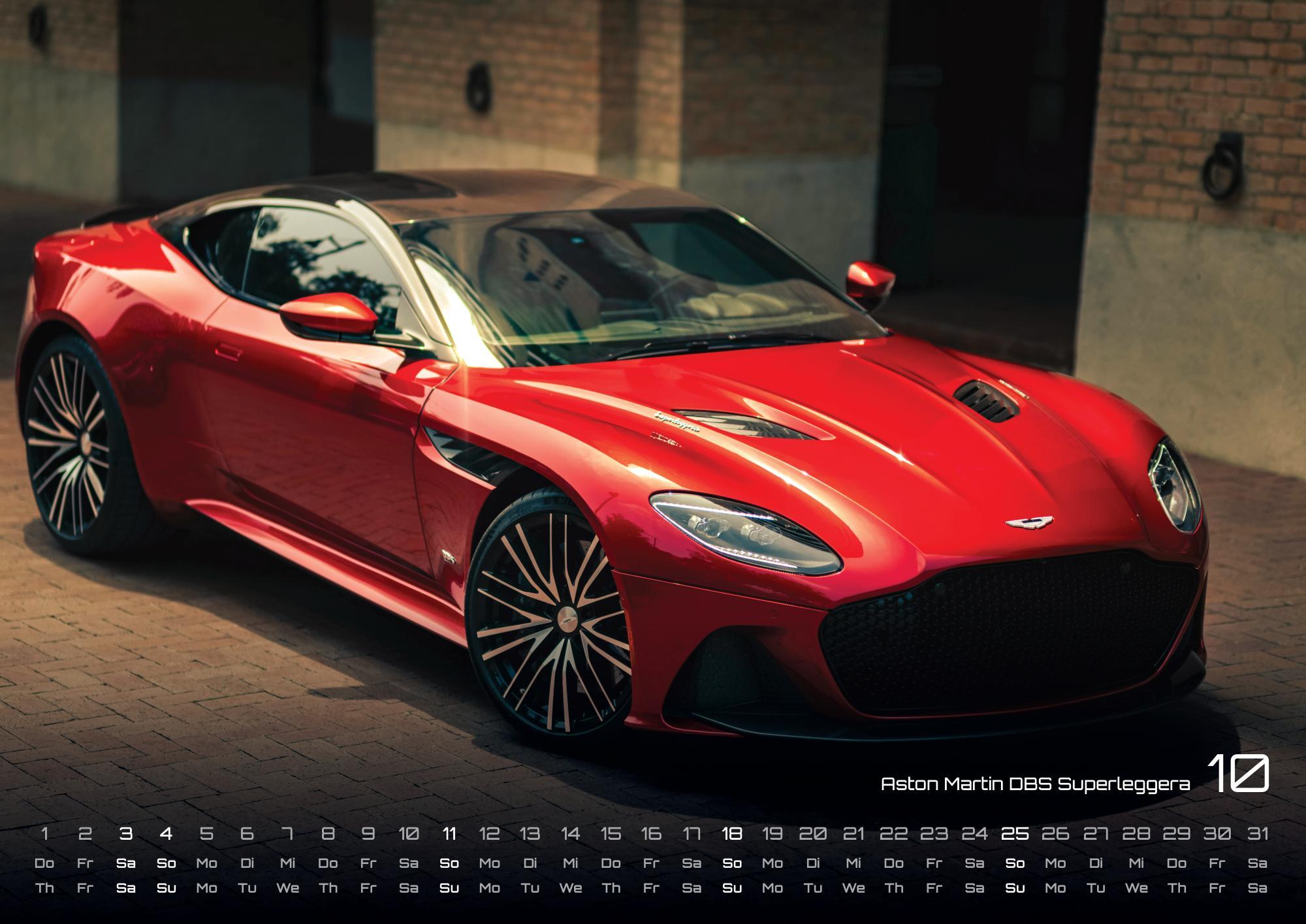 Beispielinhalt (Bild) Sportwagen - PS-Boliden - 2026 - Kalender DIN A3