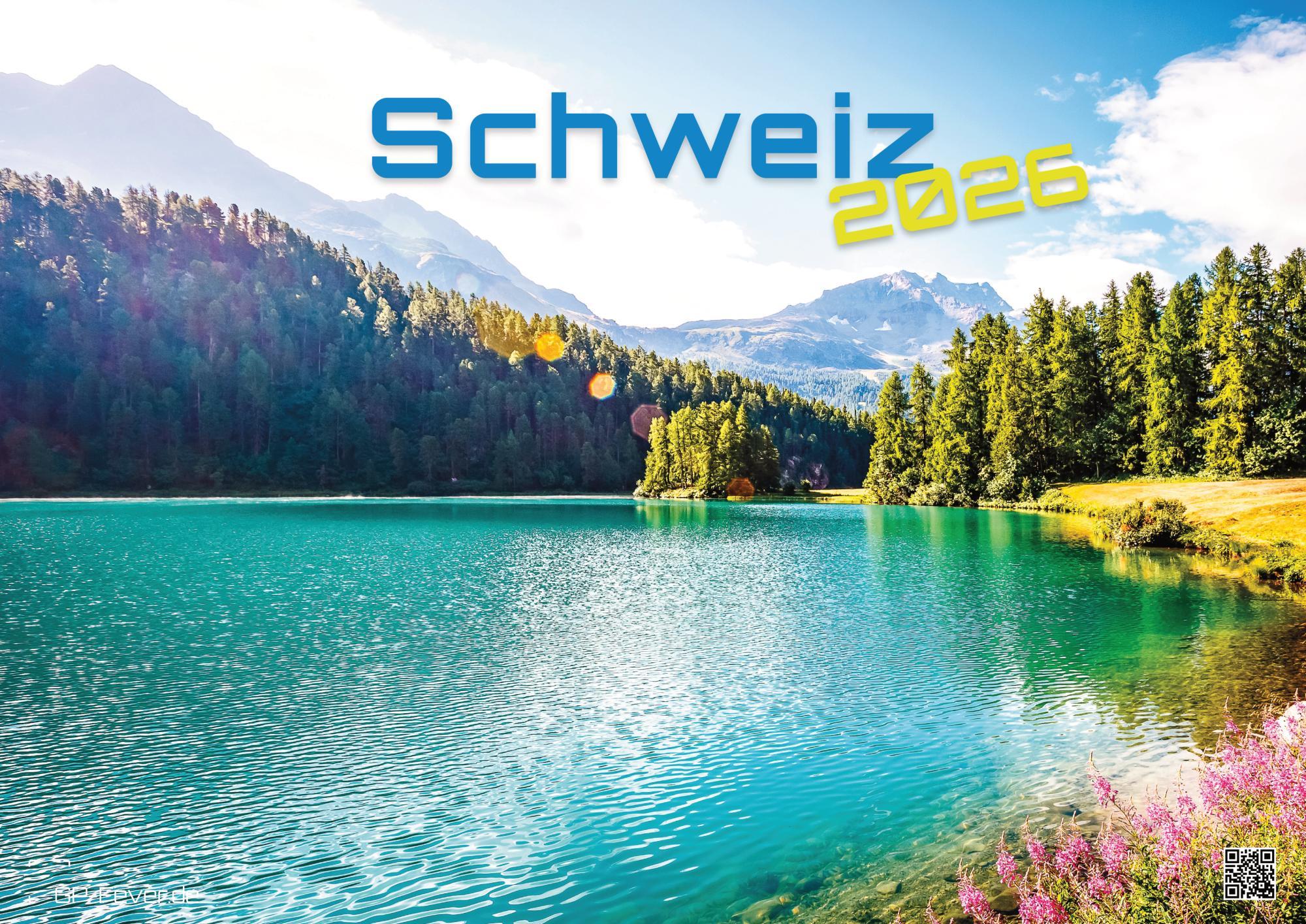 Vorderes Coverbild Schweiz - 2026 - Kalender DIN A3