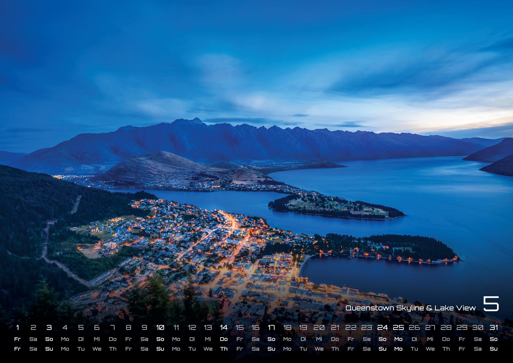 Beispielinhalt (Bild) Neuseeland - Das Land der langen weißen Wolke - 2026 - Kalender DIN A2