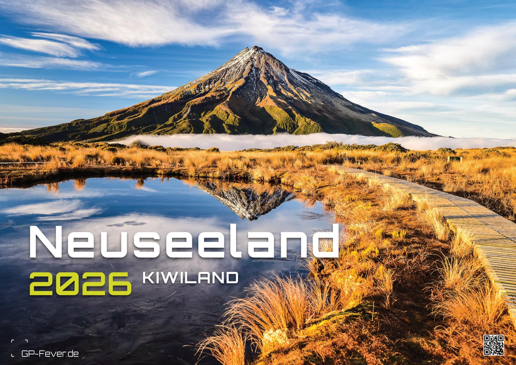 Vorderes Coverbild Neuseeland - Das Land der langen weißen Wolke - 2026 - Kalender DIN A2