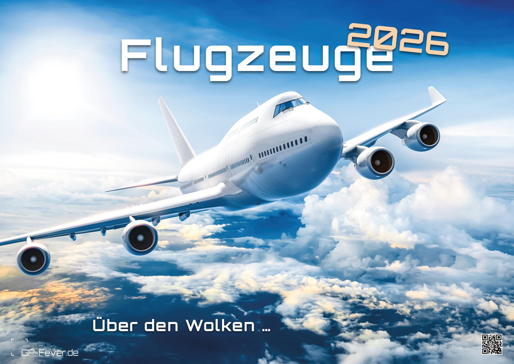 Vorderes Coverbild Planes - Über den Wolken - Flugzeuge - 2026 - Kalender DIN A2