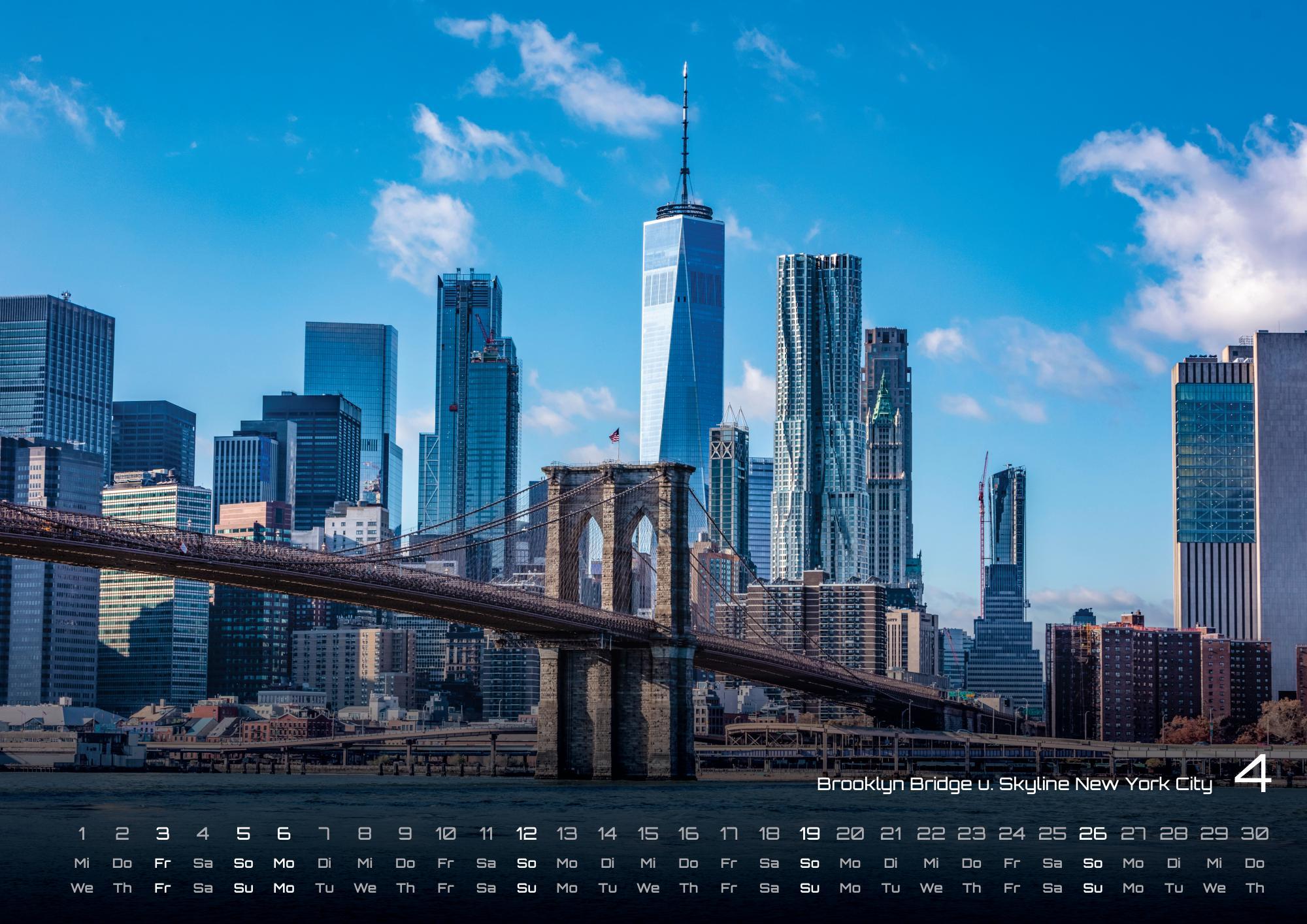 Beispielinhalt (Bild) USA - eine Reise durch die Vereinigten Staaten - dem Land der unbegrenzten Möglichkeiten - 2026 - Kalender DIN A2