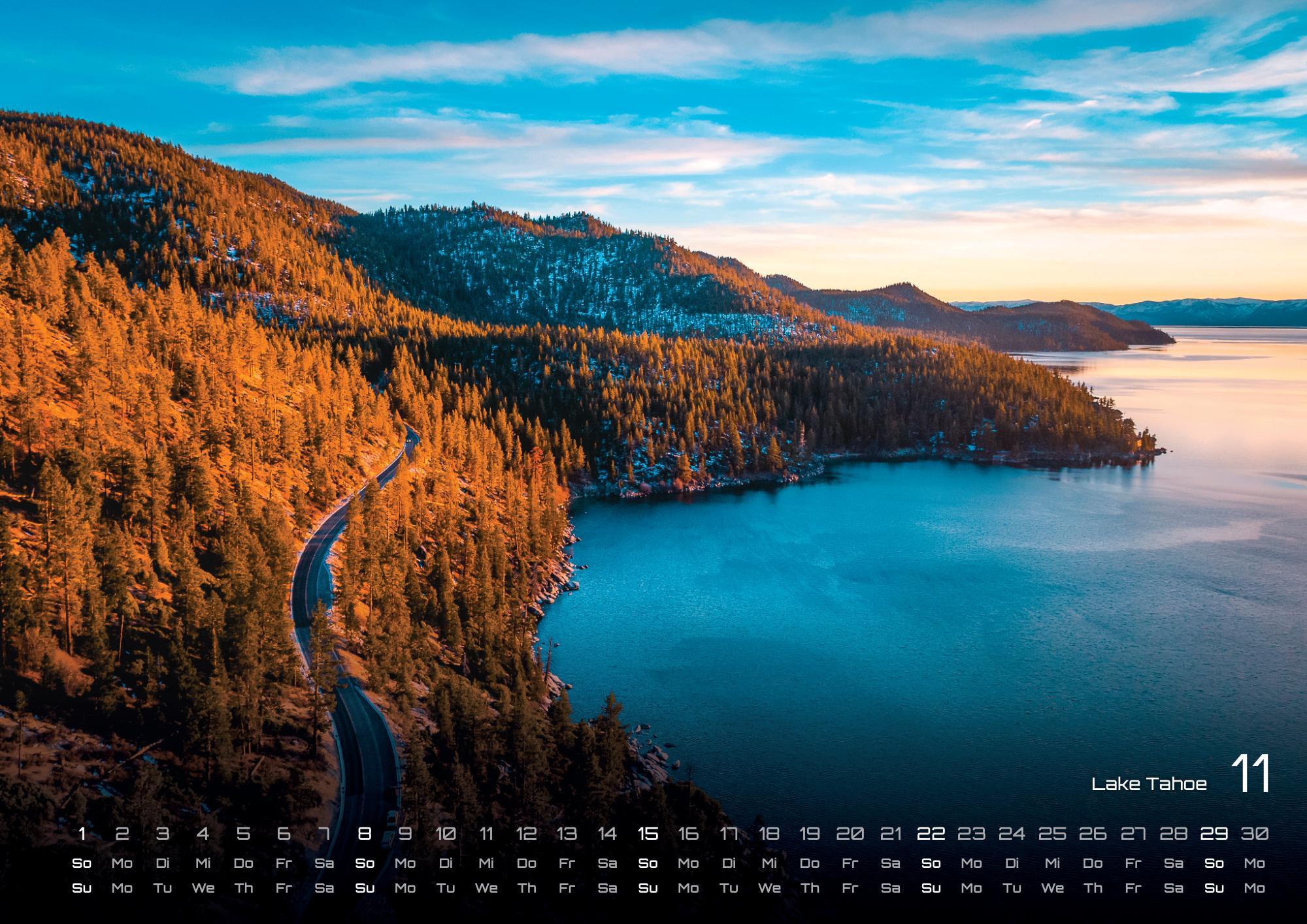 Beispielinhalt (Bild) USA - eine Reise durch die Vereinigten Staaten - dem Land der unbegrenzten Möglichkeiten - 2026 - Kalender DIN A2