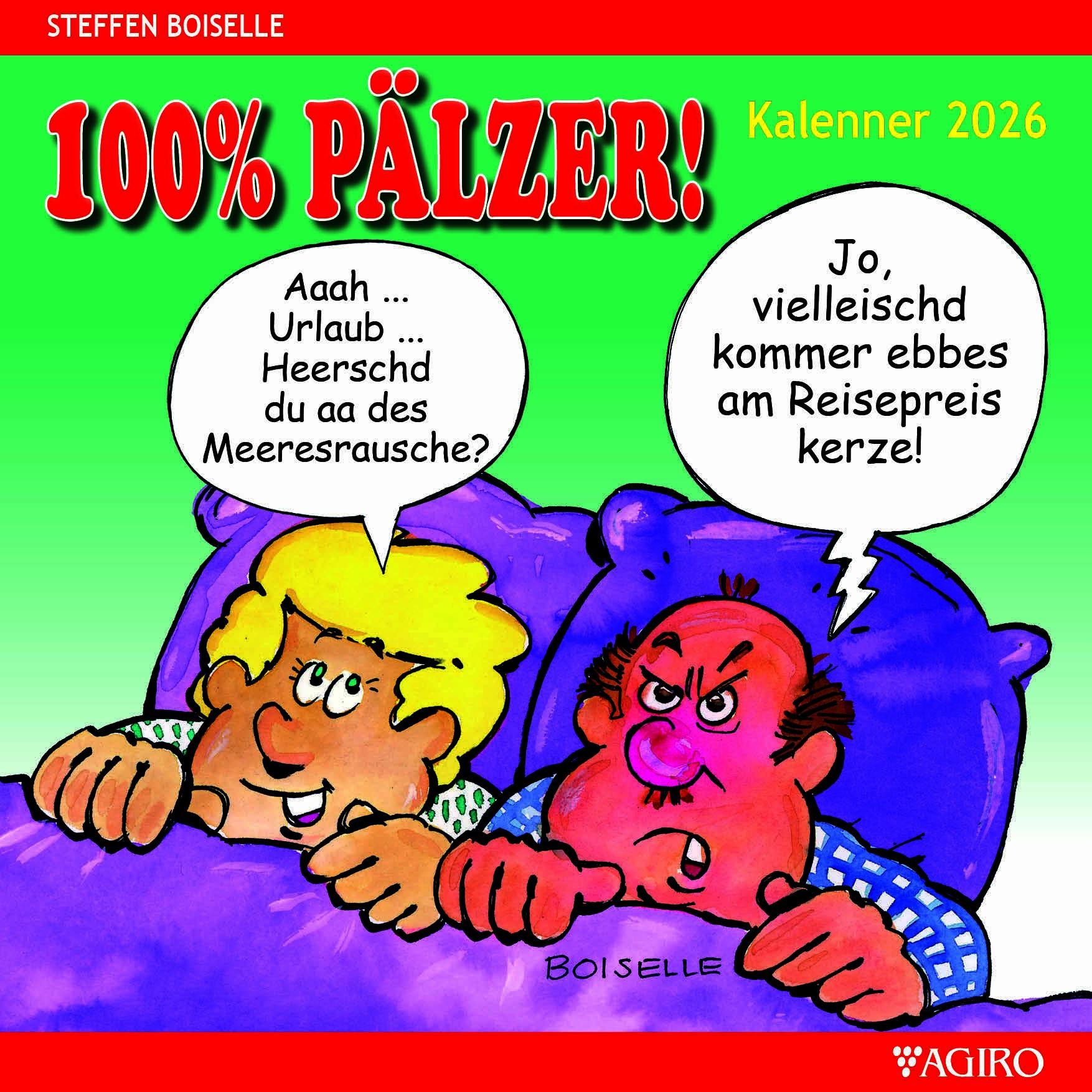 Vorderes Coverbild 100% PÄLZER! Pälzer Kalenner 2026 Monatskalender