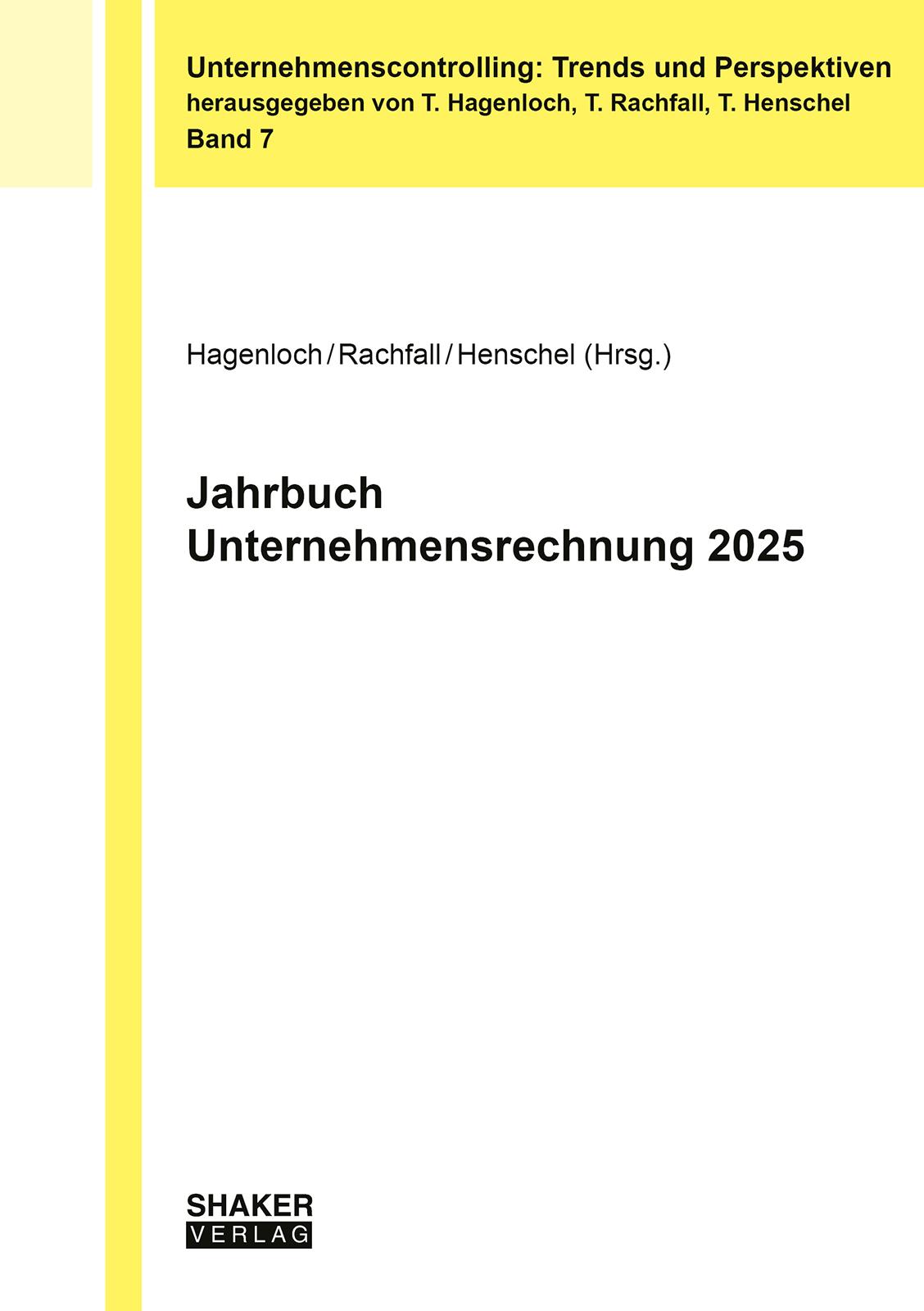 Vorderes Coverbild Jahrbuch Unternehmensrechnung 2025