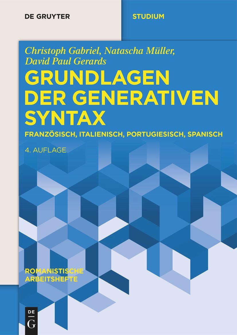 Vorderes Coverbild Grundlagen der generativen Syntax