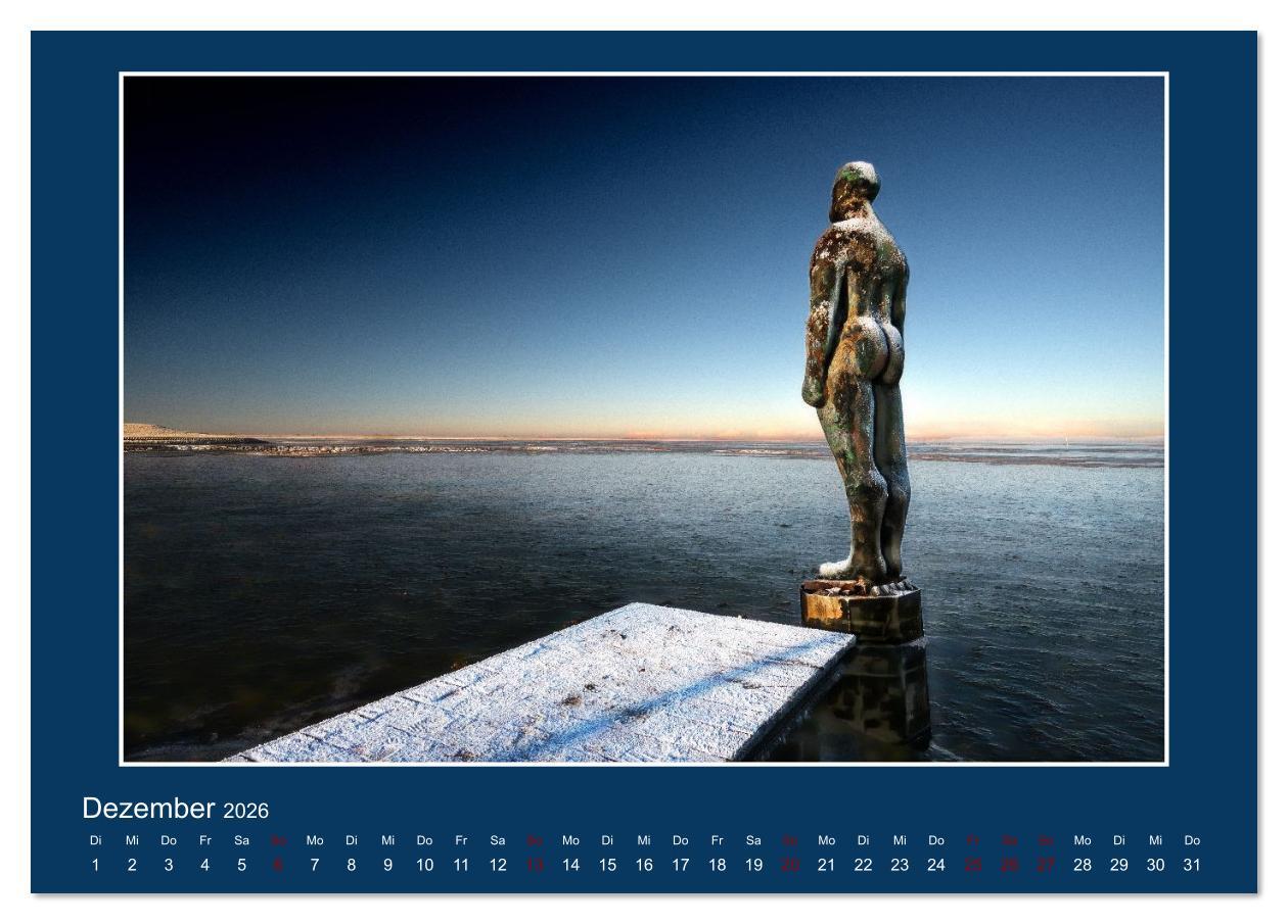 Beispielinhalt (Bild) Dangast. Impressionen eines besonderen Ortes. (Tischkalender 2026 DIN A5 quer), CALVENDO Monatskalender
