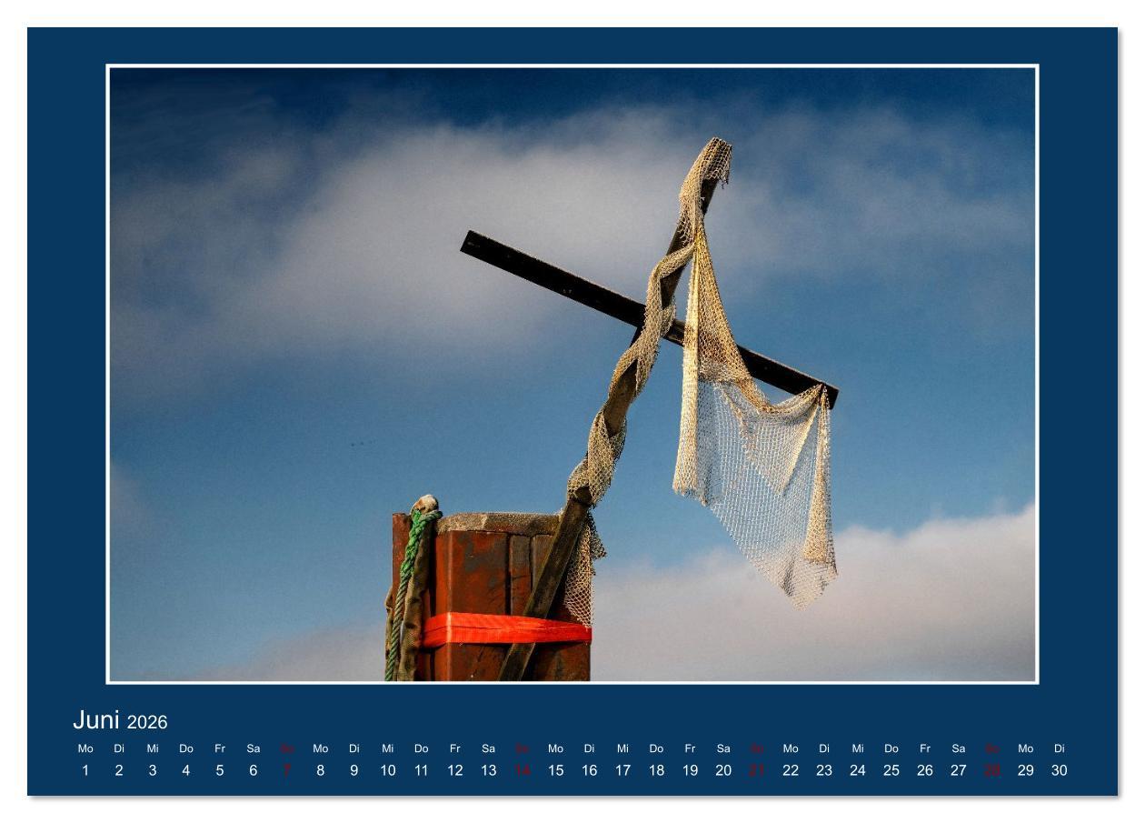 Beispielinhalt (Bild) Dangast. Impressionen eines besonderen Ortes. (Tischkalender 2026 DIN A5 quer), CALVENDO Monatskalender