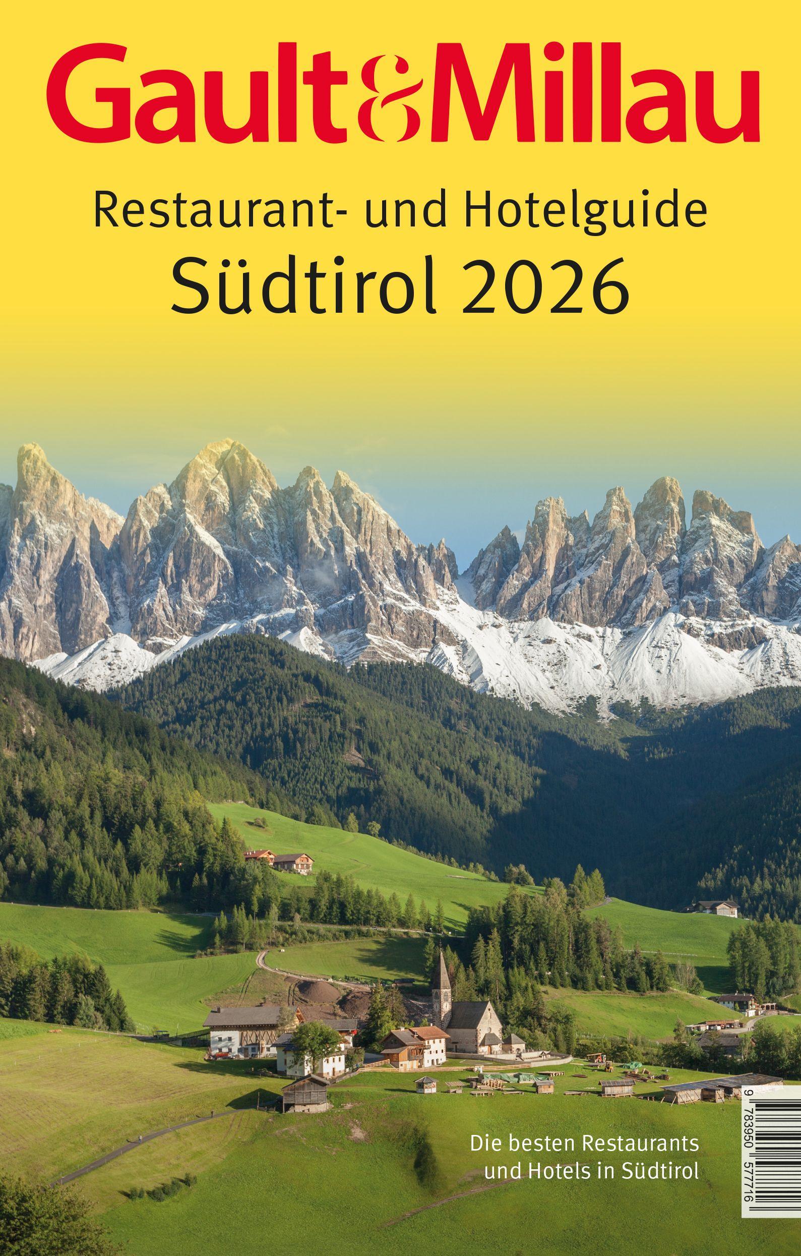 Vorderes Coverbild Gault&Millau Restaurant- und Hotelguide Südtirol 2026