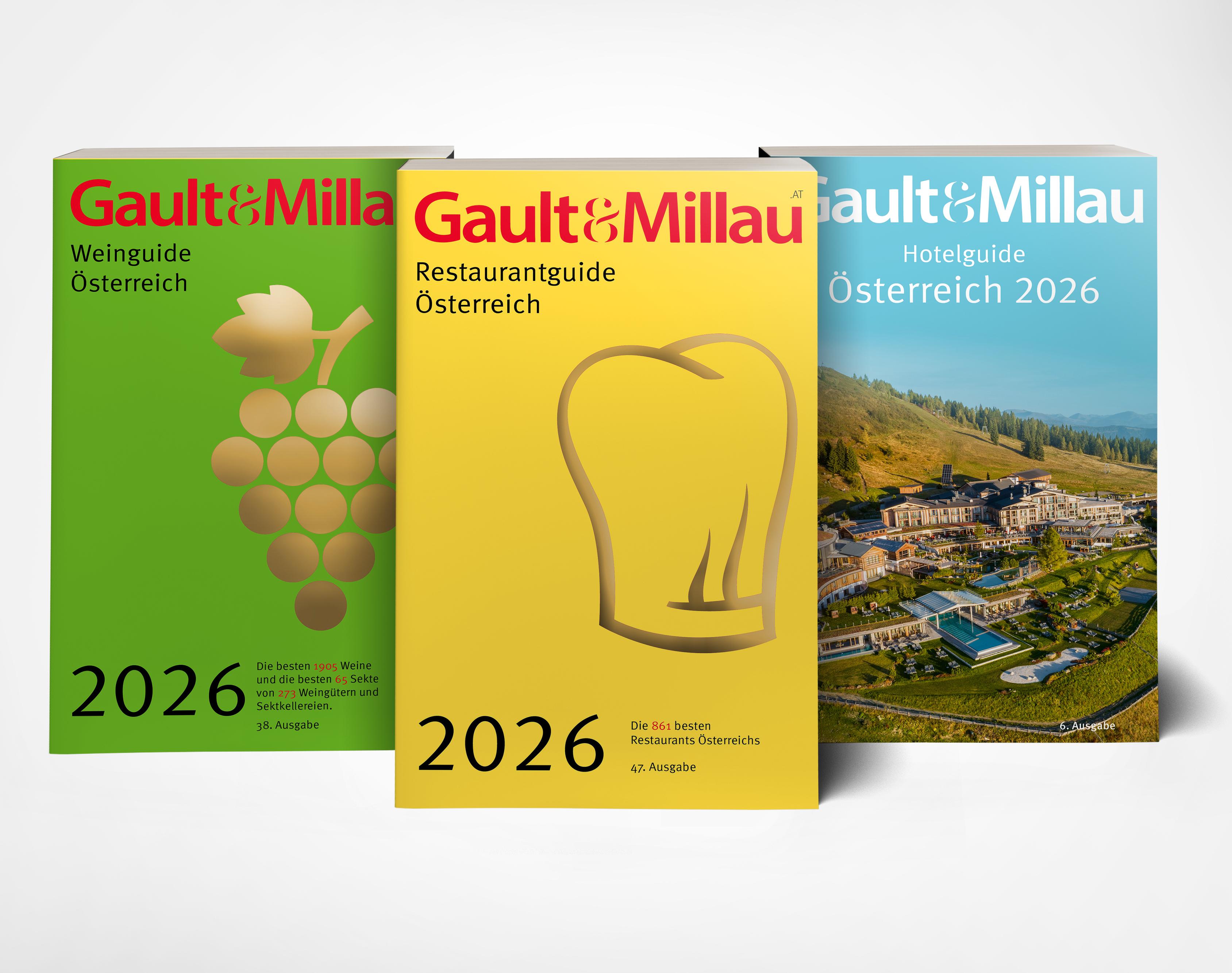 Vorderes Coverbild Gault&Millau Österreich 2026