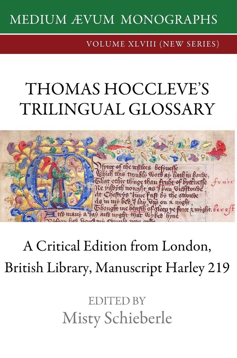 Vorderes Coverbild Thomas Hoccleve's Trilingual Glossary