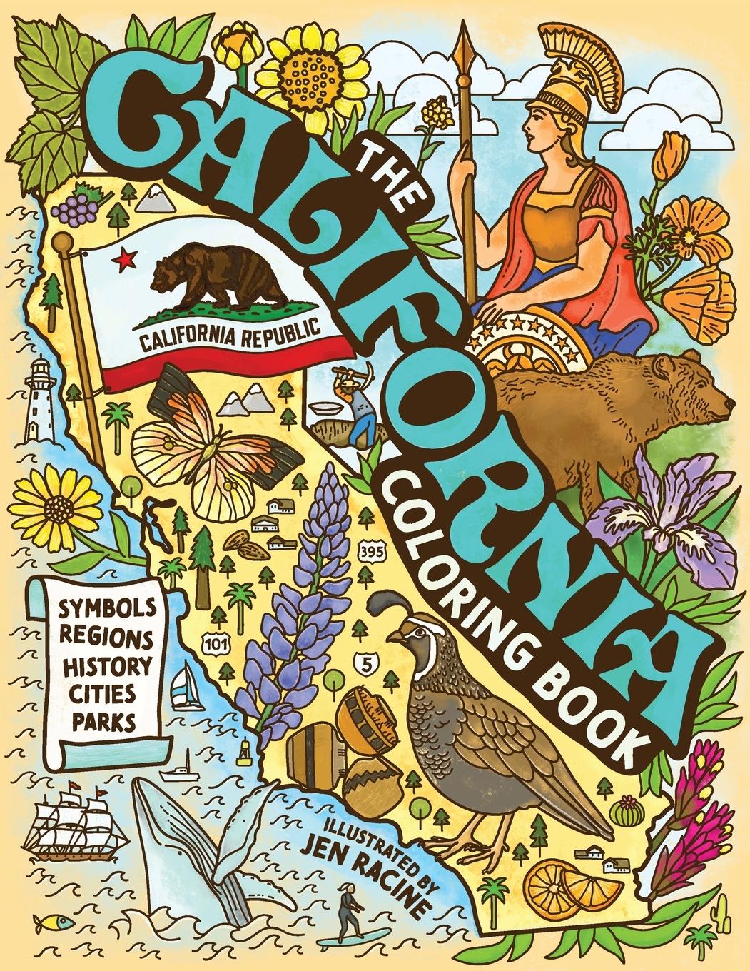 Vorderes Coverbild The California Coloring Book