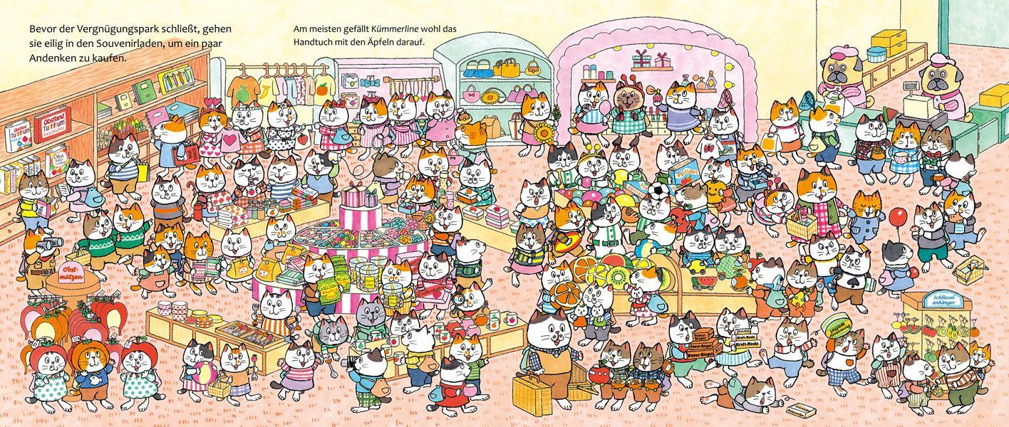 Beispielinhalt (Bild) Die 100-Katzen-Familie im Freizeitpark