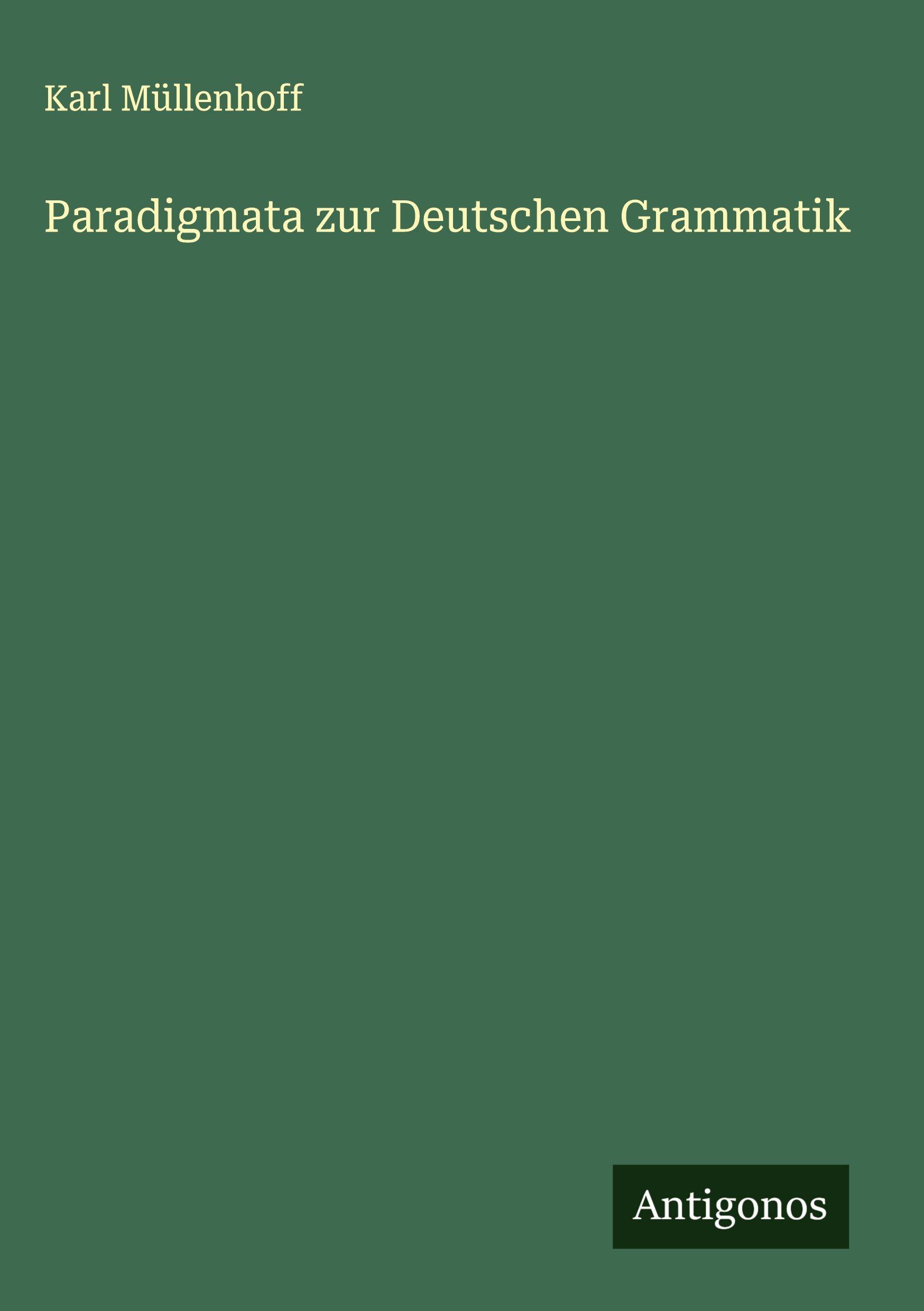 Vorderes Coverbild Paradigmata zur Deutschen Grammatik