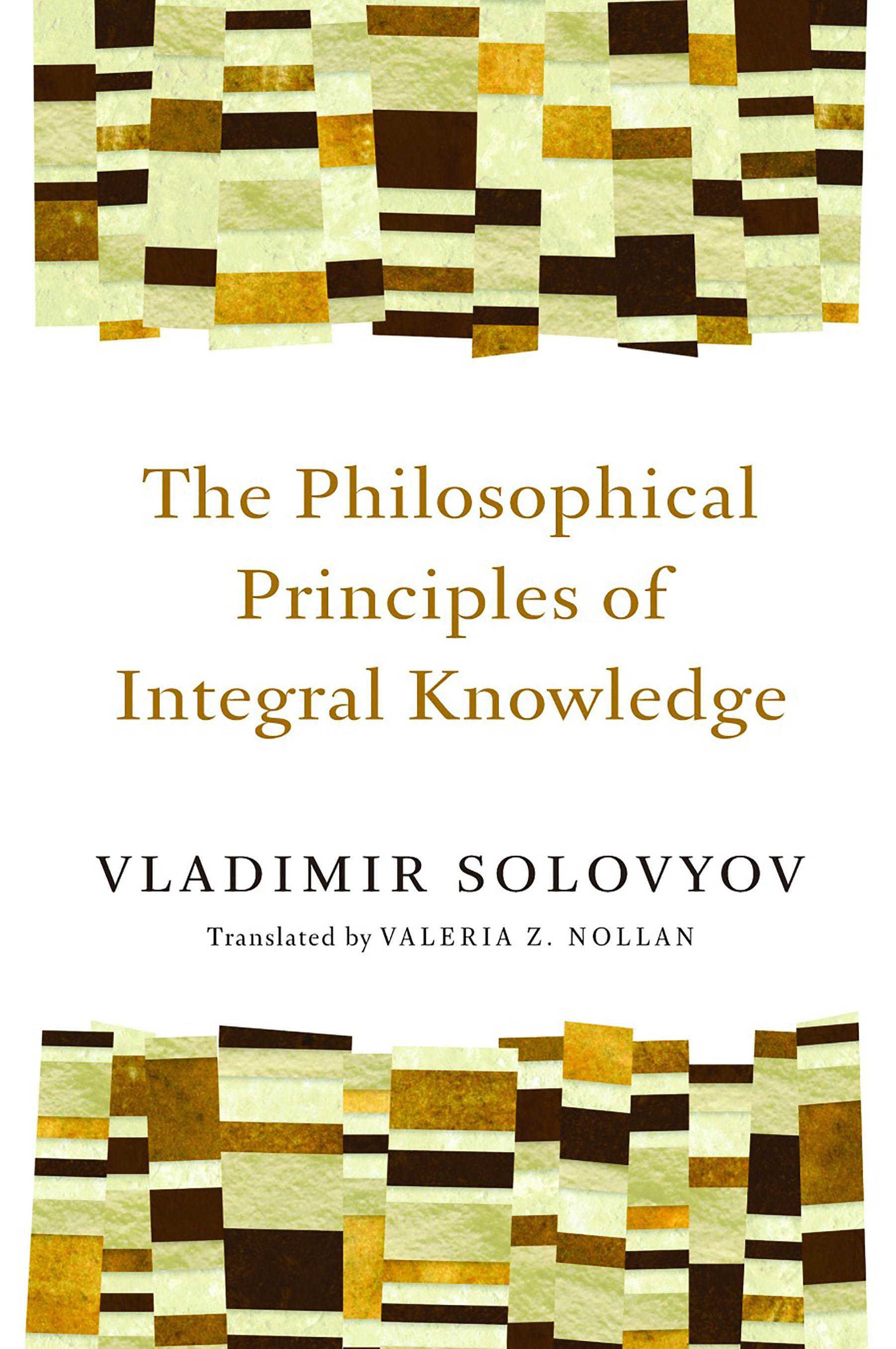Vorderes Coverbild The Philosophical Principles of Integral Knowledge