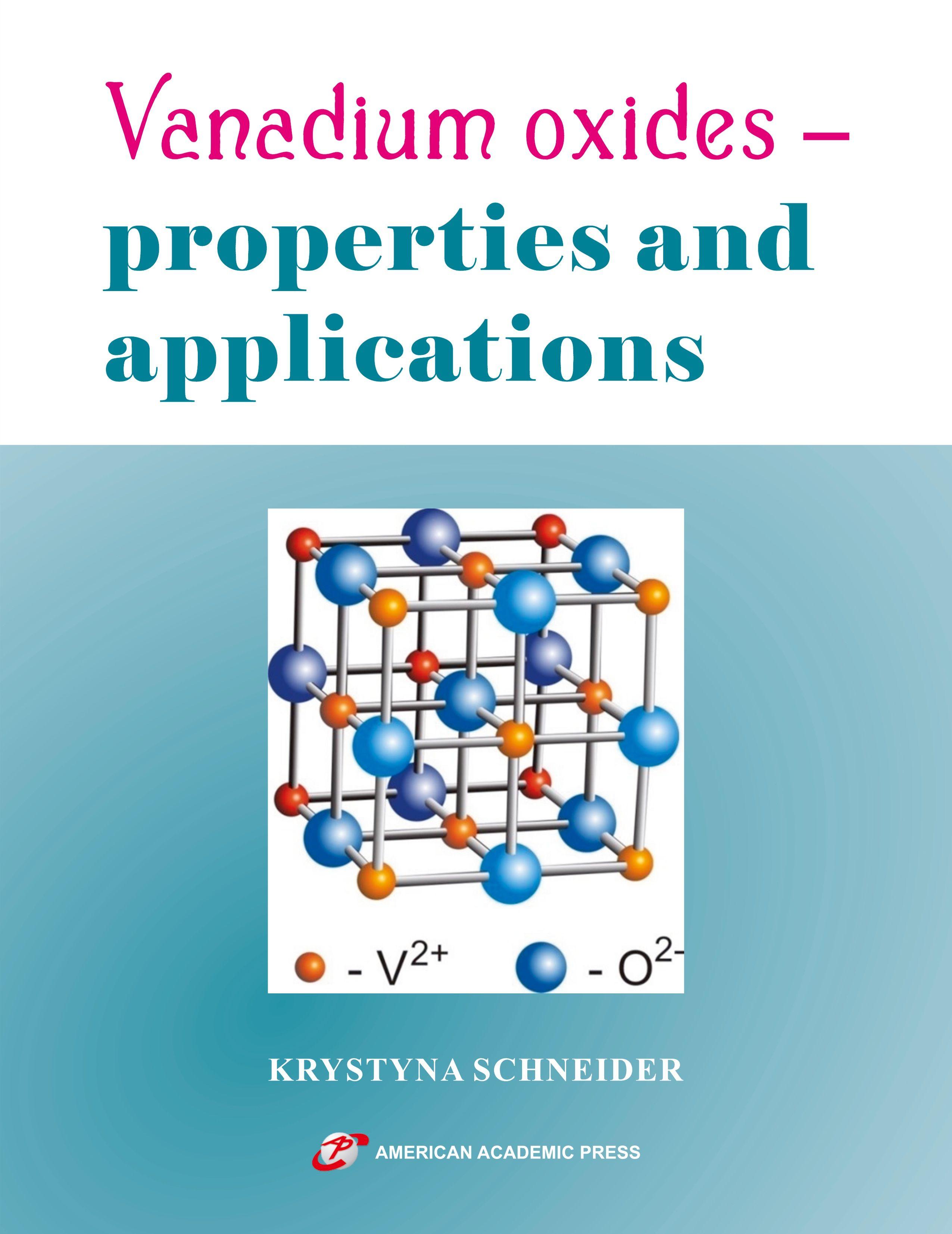 Vorderes Coverbild Vanadium oxides - properties and applications
