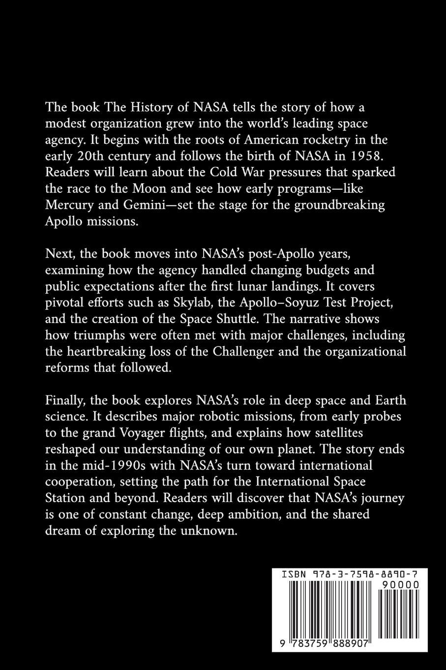 Rückseitencover The History of NASA