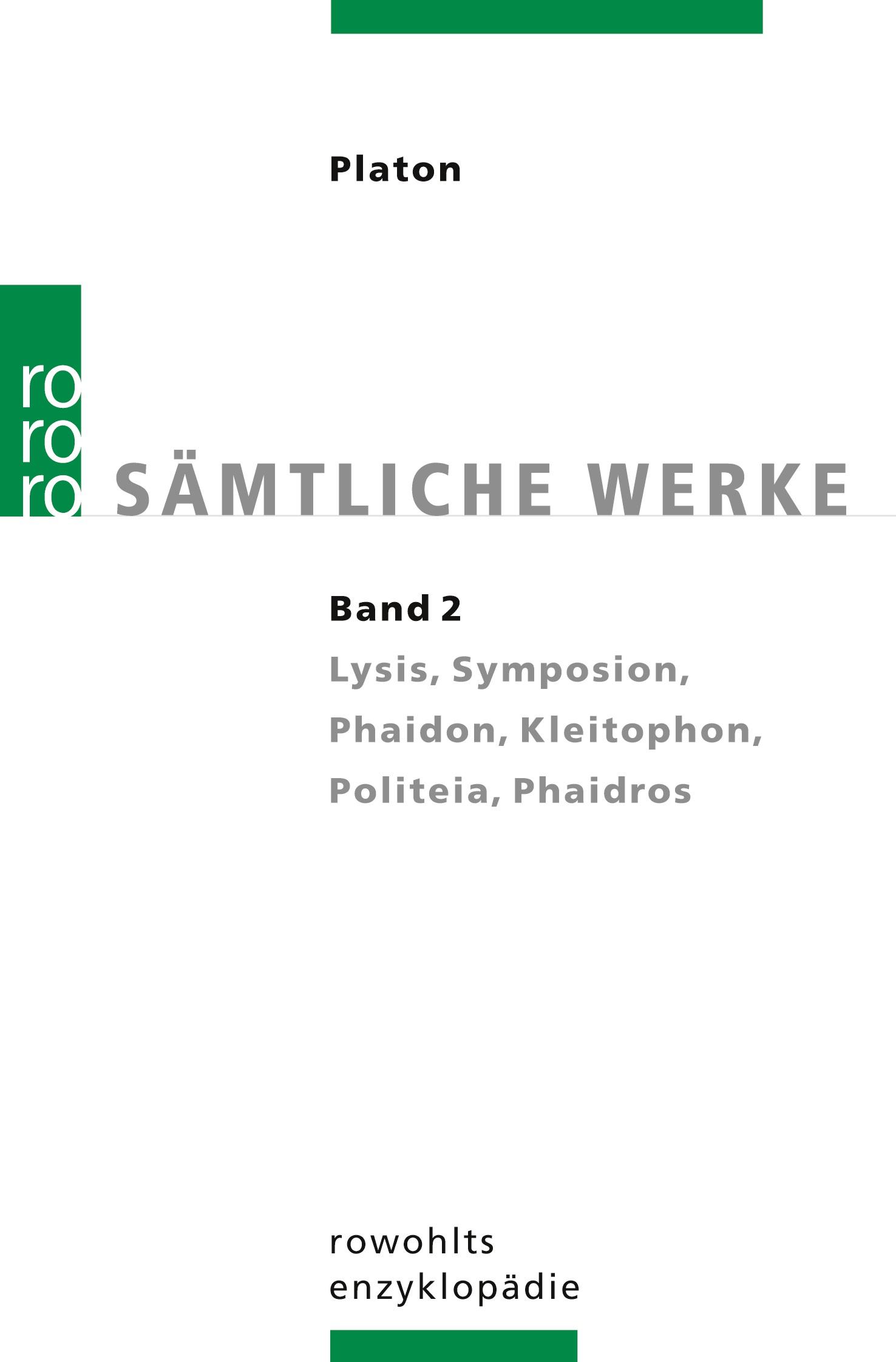 Vorderes Coverbild Sämtliche Werke 2