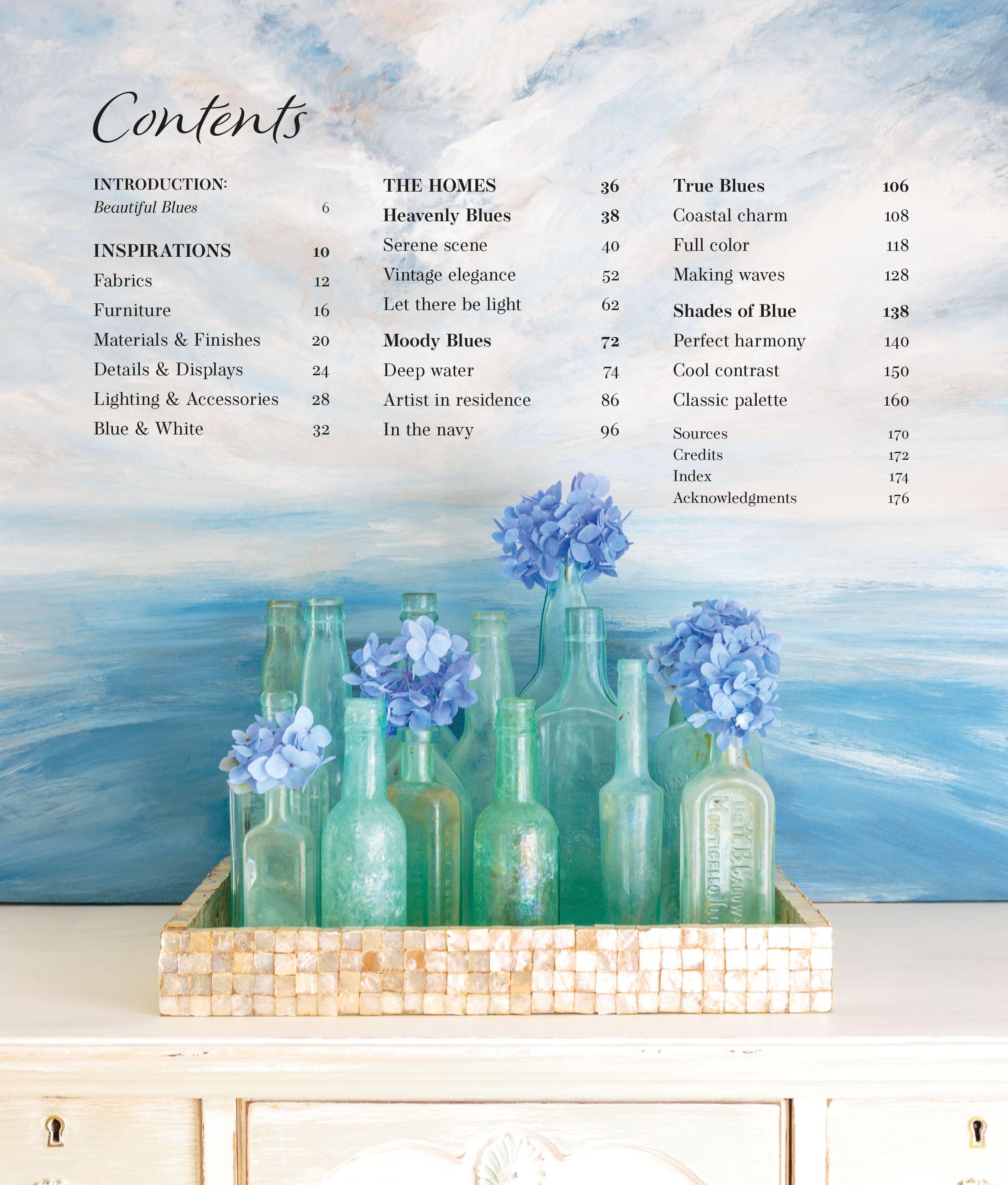 Beispielinhalt (Bild) At Home with Blue: Soothing Spaces for Restful Living