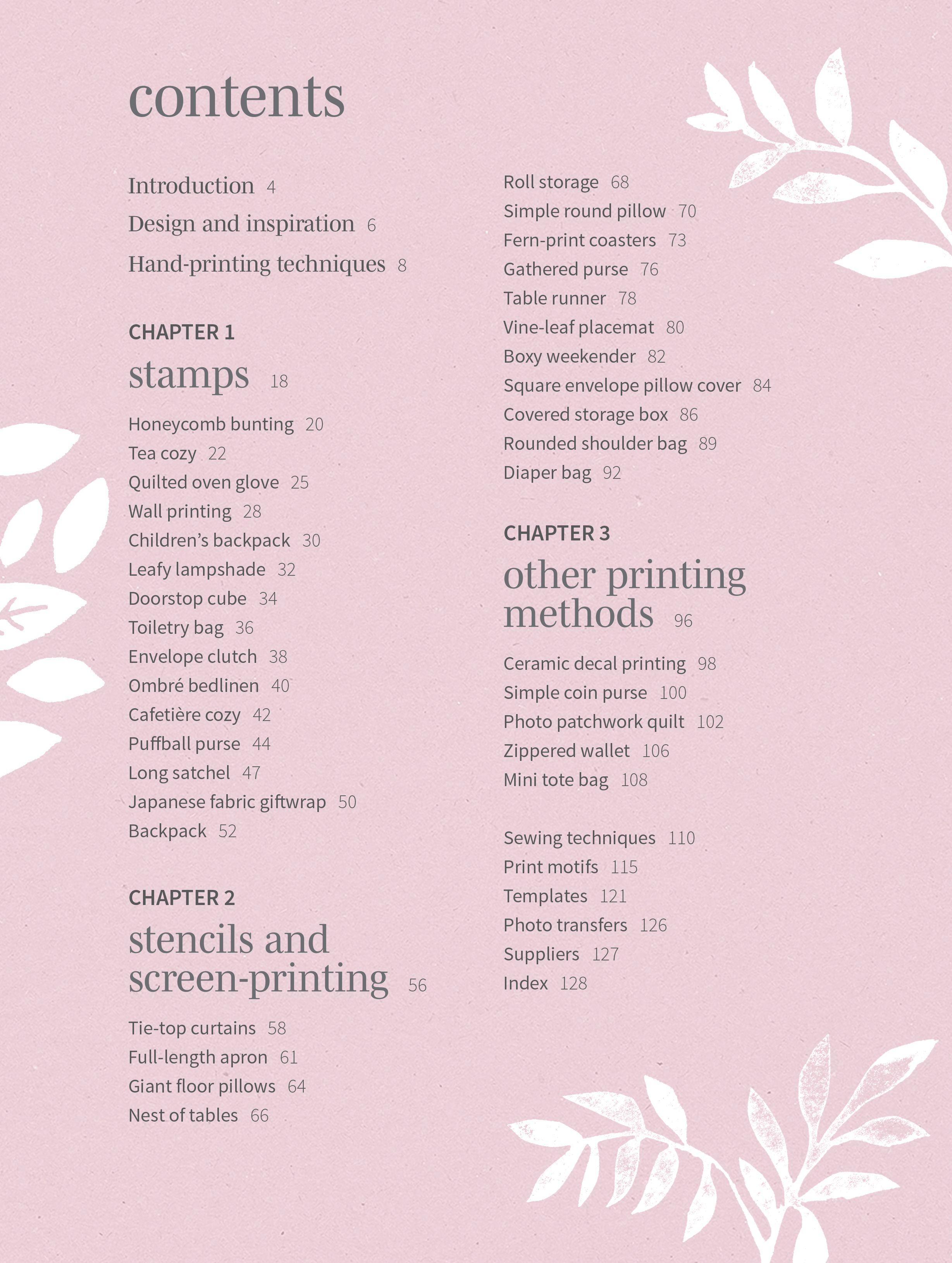 Beispielinhalt (Bild) A Beginner's Guide to Hand-Printing: 35 projects to make