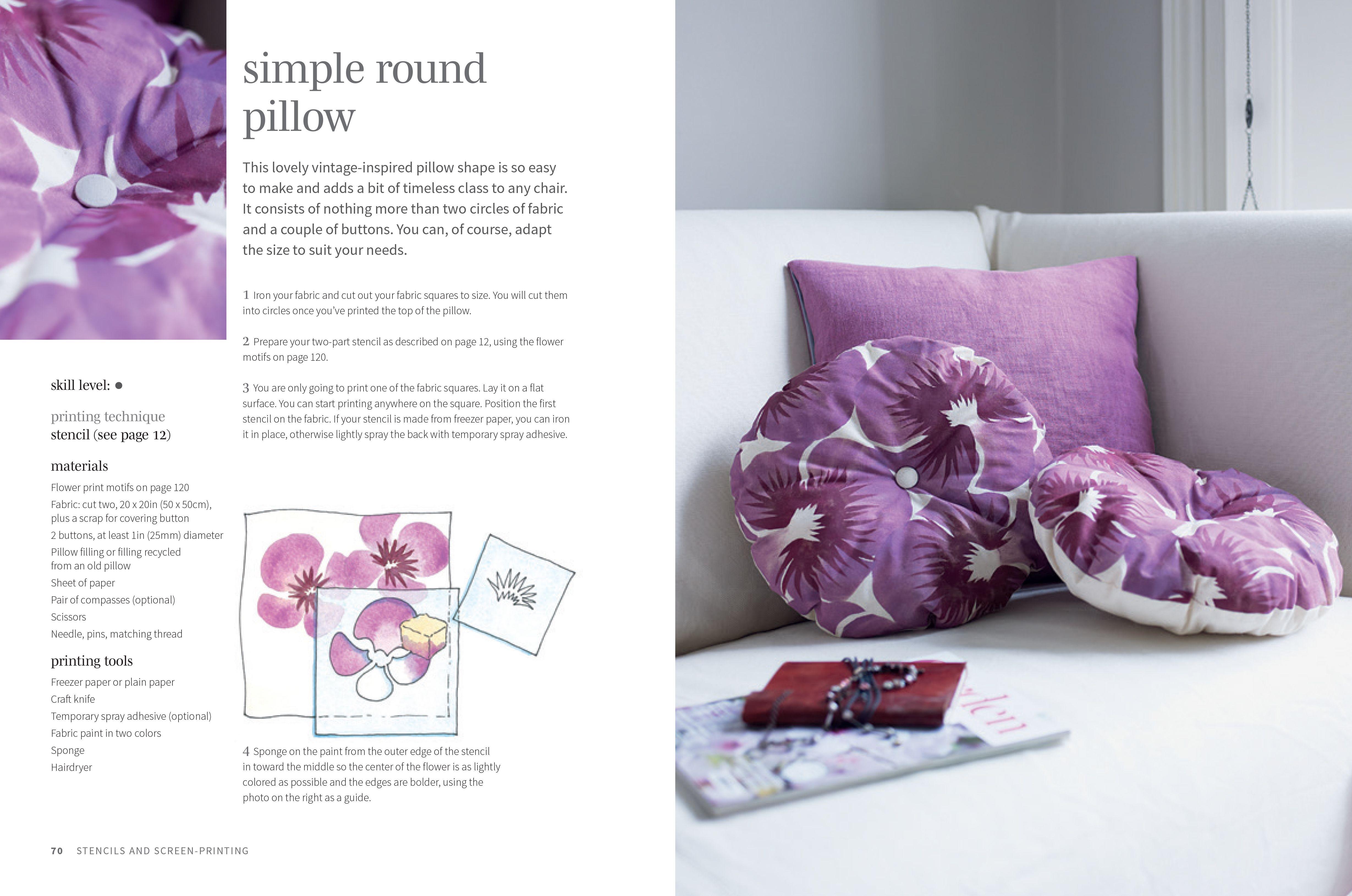 Beispielinhalt (Bild) A Beginner's Guide to Hand-Printing: 35 projects to make